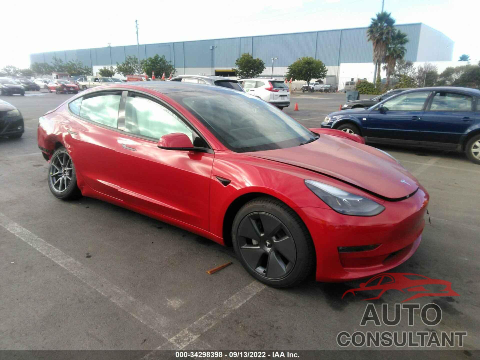 TESLA MODEL 3 2022 - 5YJ3E1EBXNF307943