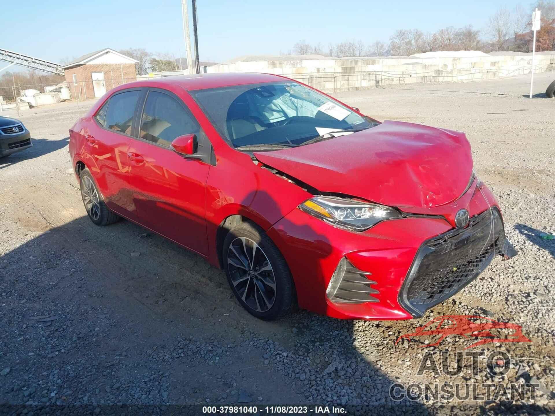 TOYOTA COROLLA 2019 - 2T1BURHEXKC172286