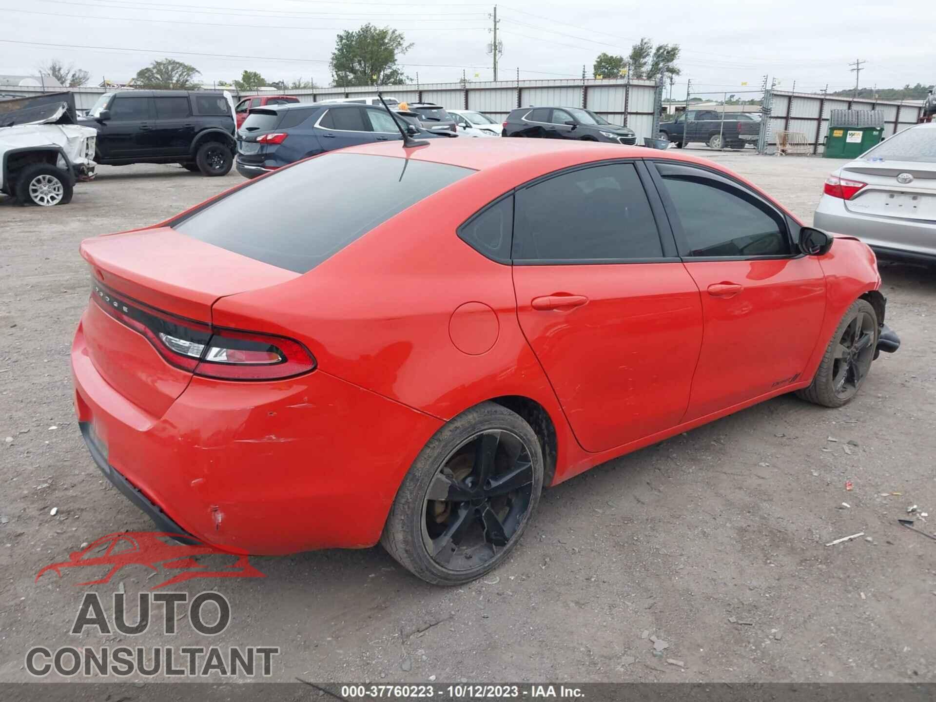 DODGE DART 2016 - 1C3CDFBB0GD624939