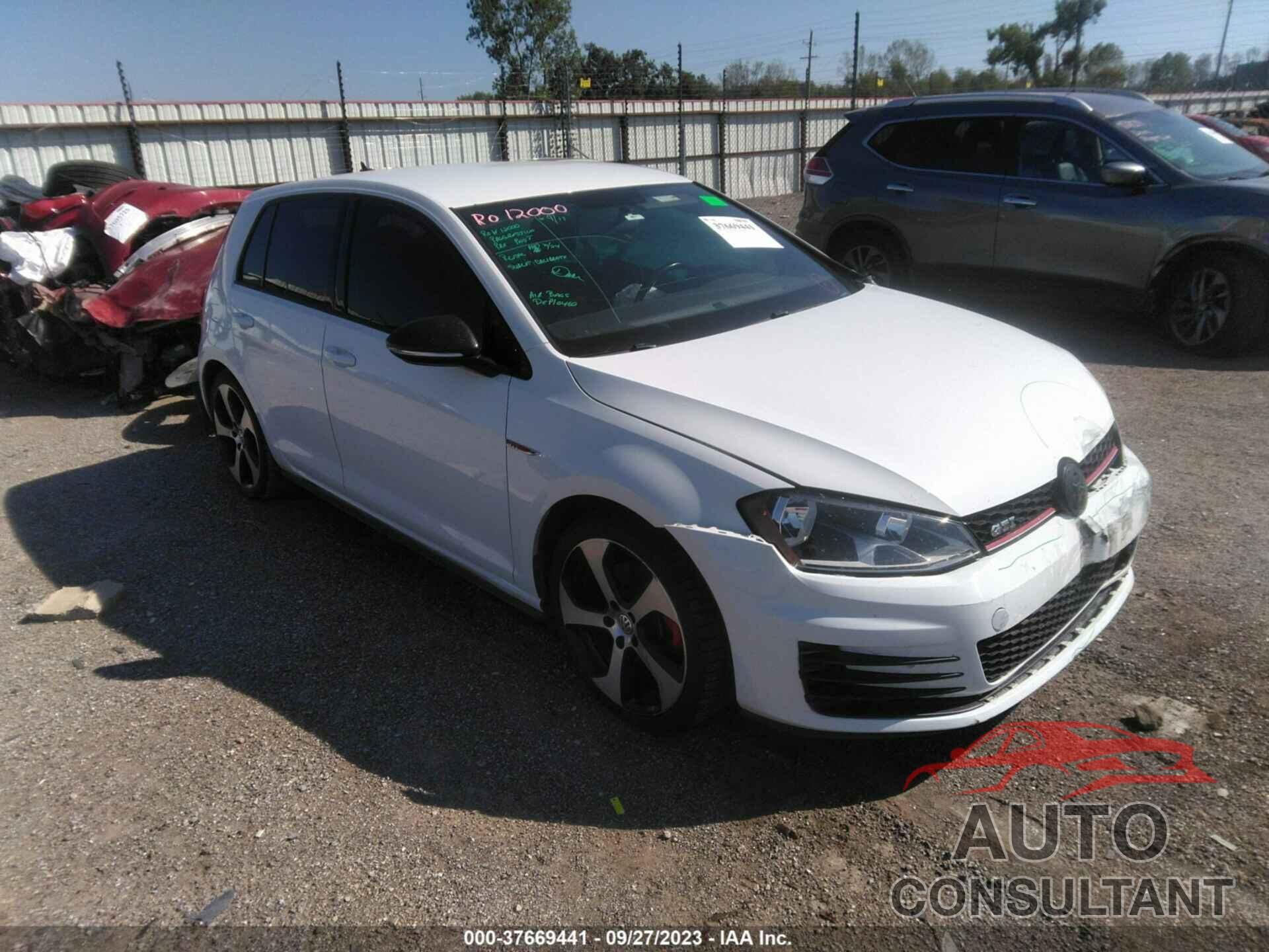 VOLKSWAGEN GOLF GTI 2017 - 3VW4T7AUXHM052616