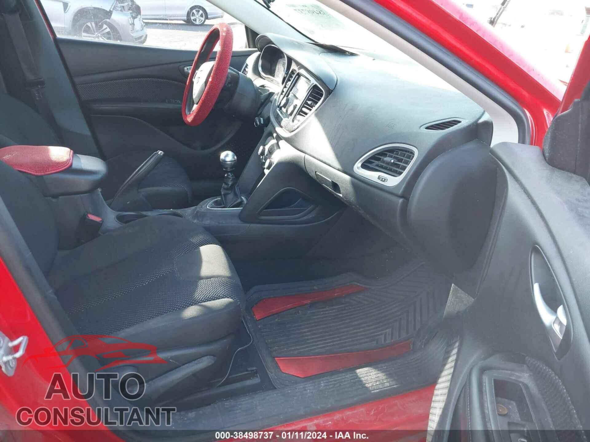DODGE DART 2016 - 1C3CDFAA5GD681002
