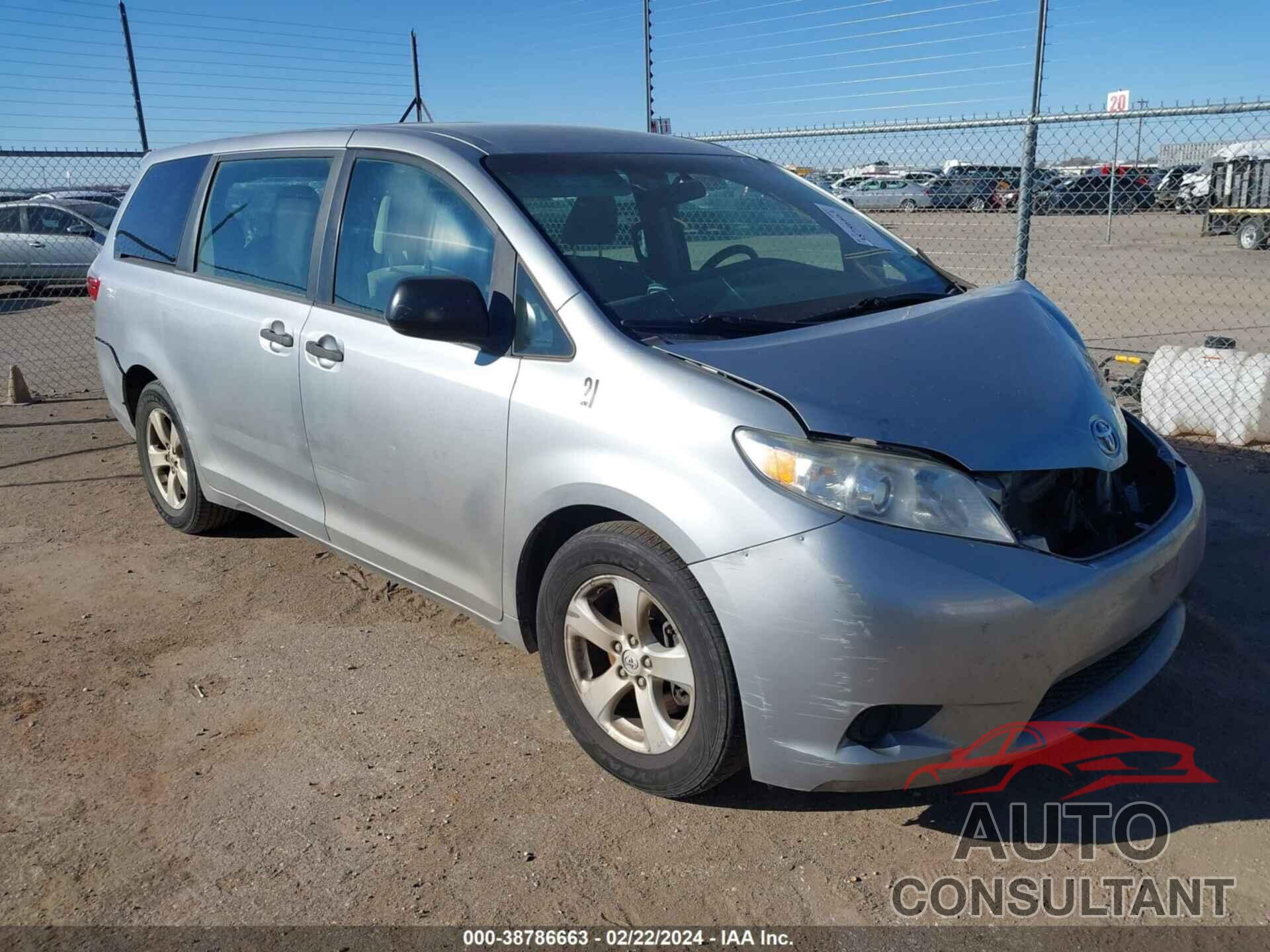 TOYOTA SIENNA 2017 - 5TDZZ3DC2HS849770