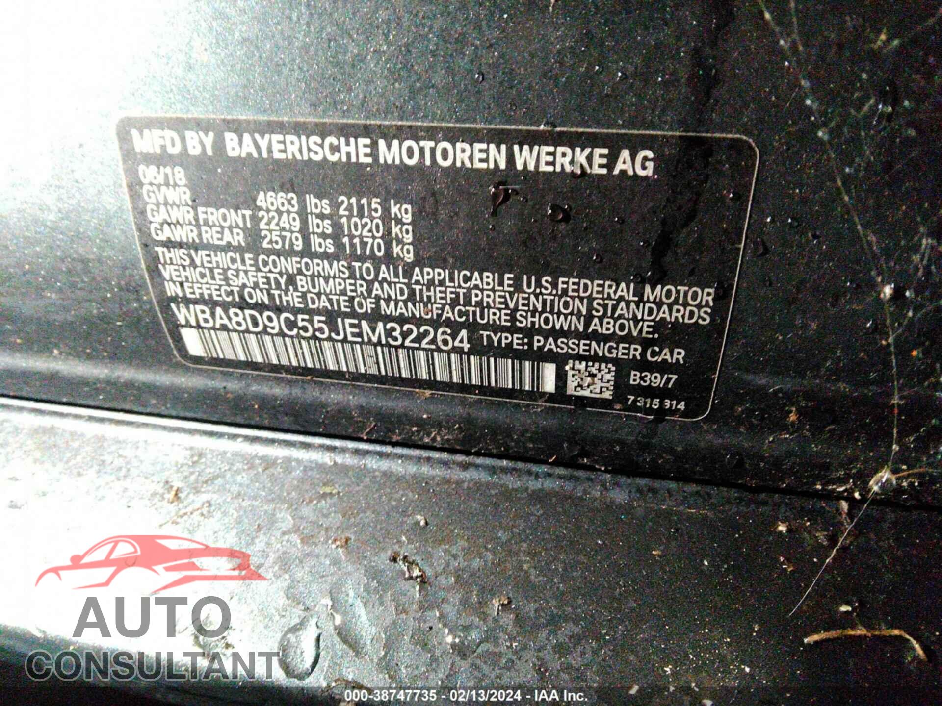 BMW 330I 2018 - WBA8D9C55JEM32264
