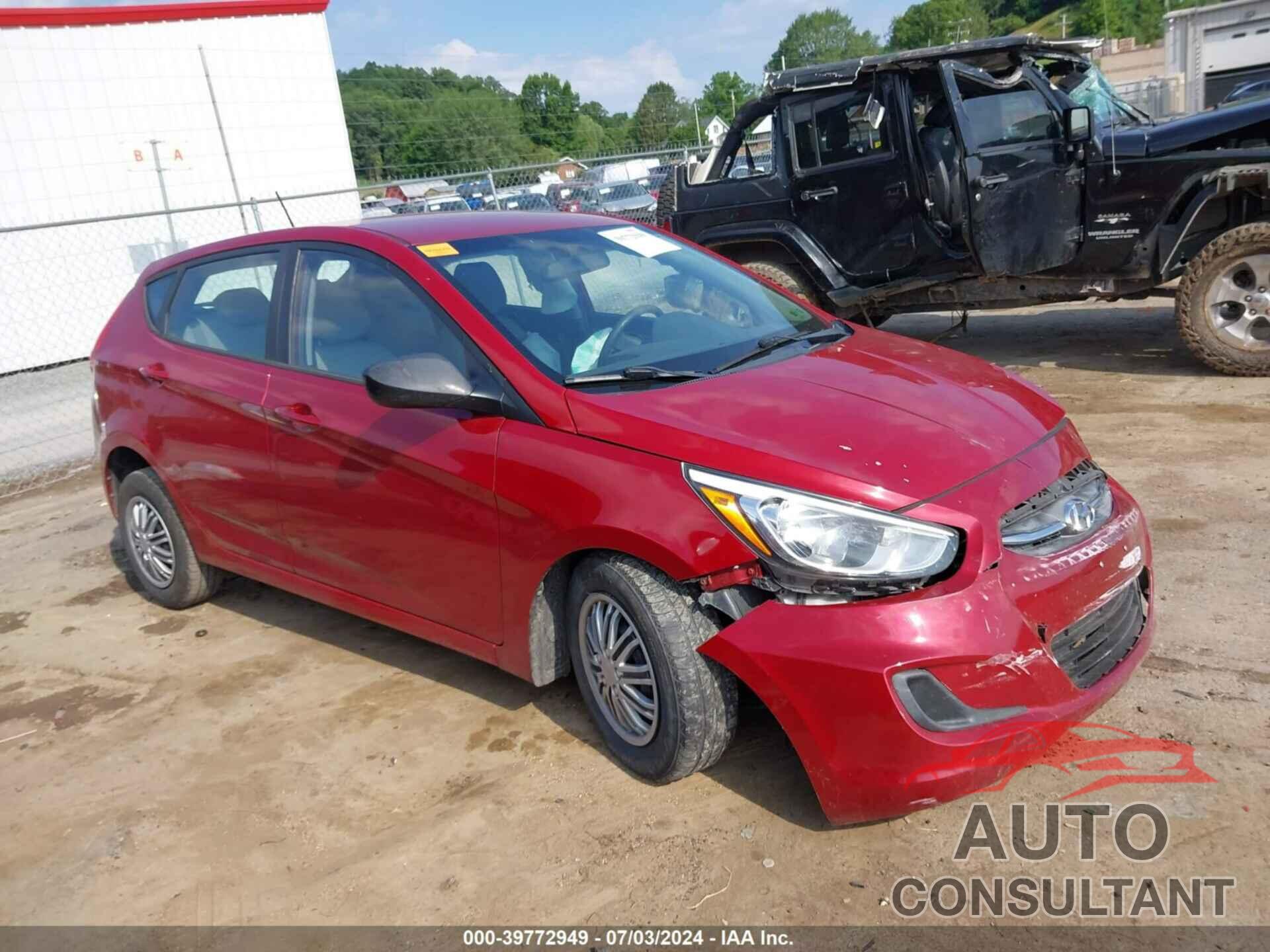 HYUNDAI ACCENT 2017 - KMHCT5AE8HU362945