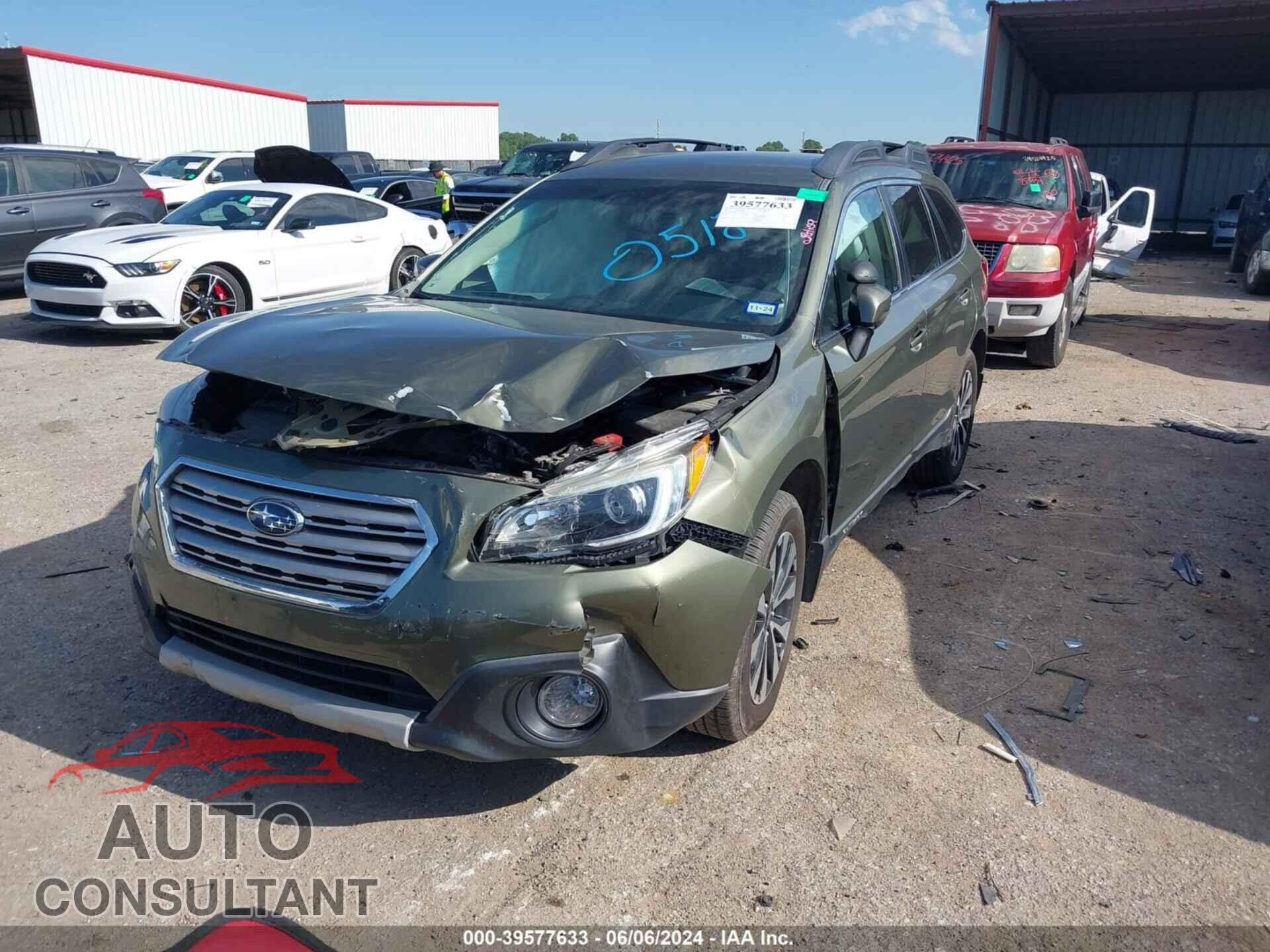 SUBARU OUTBACK 2016 - 4S4BSBJC5G3260518