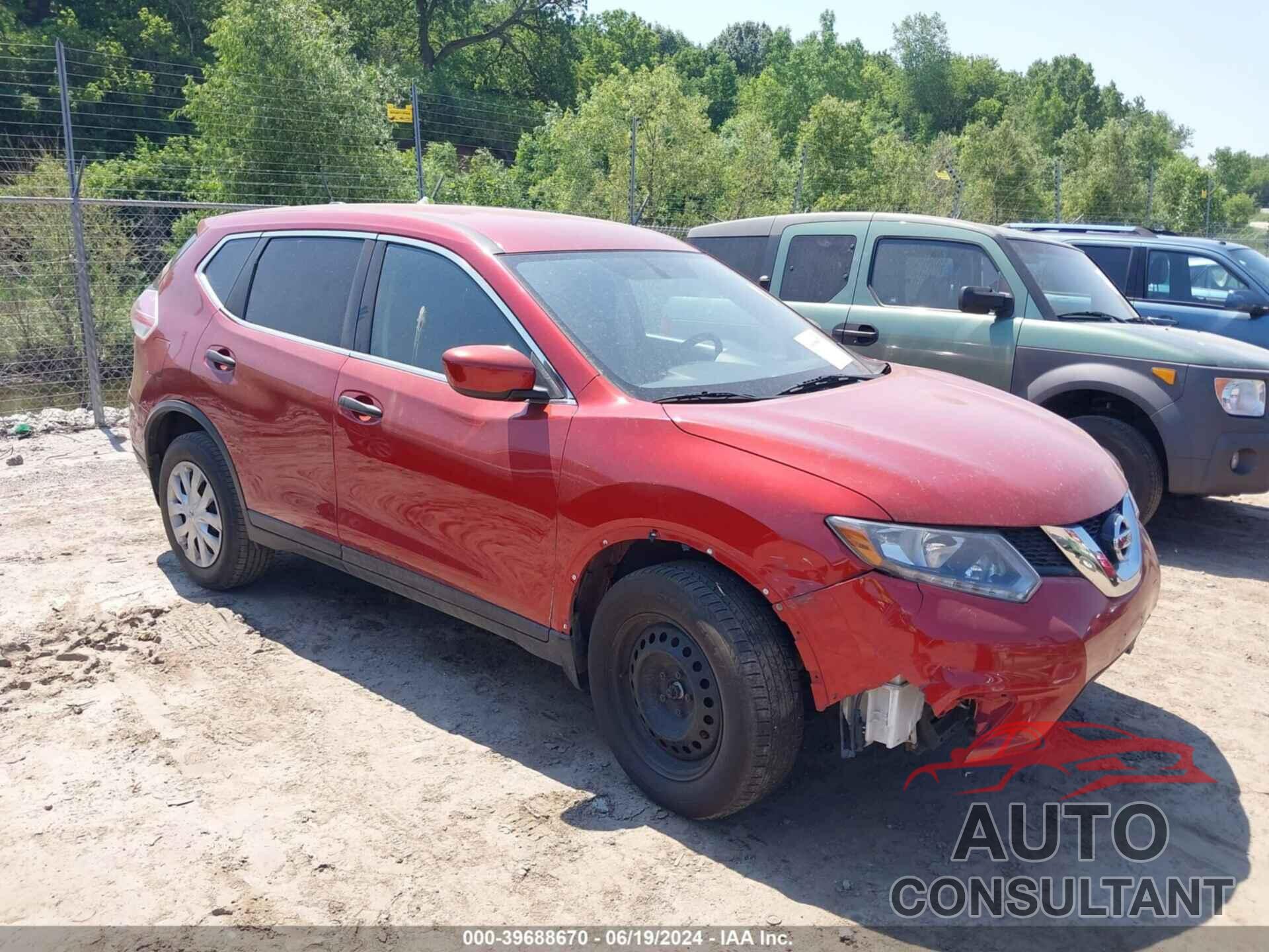 NISSAN ROGUE 2016 - KNMAT2MV0GP653801