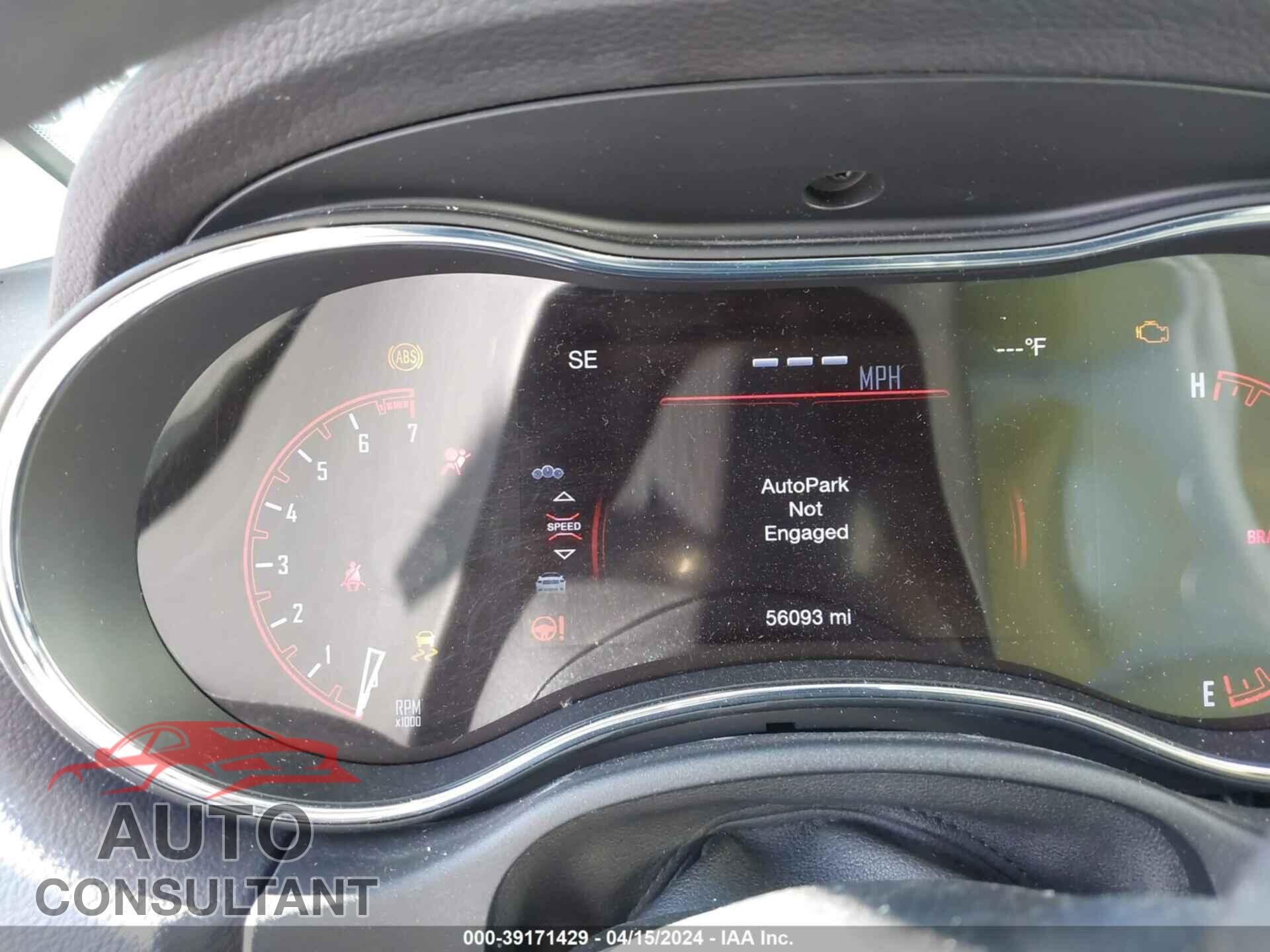 DODGE DURANGO 2017 - 1C4RDHAG3HC883527