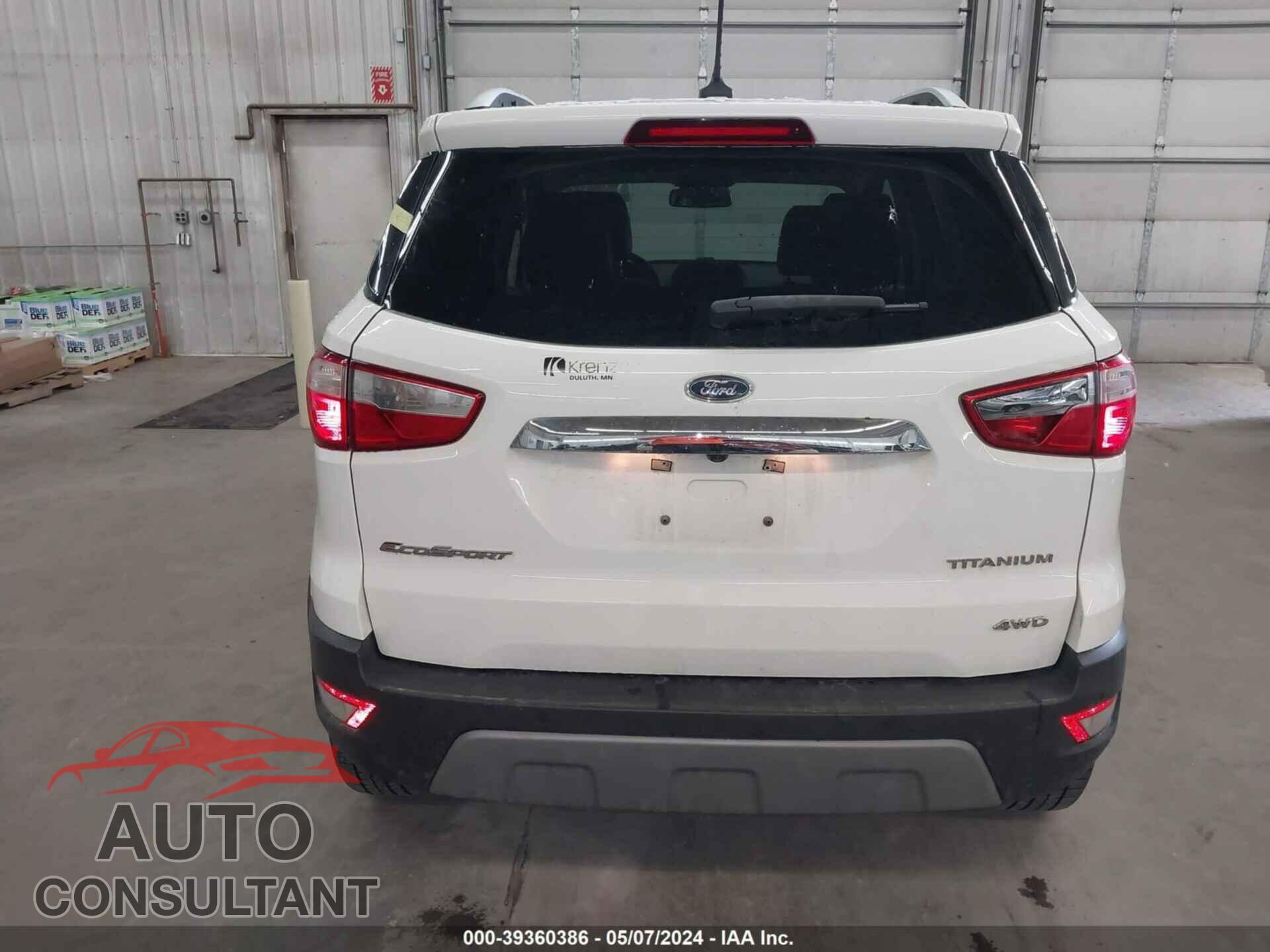 FORD ECOSPORT 2019 - MAJ6S3KL5KC267932
