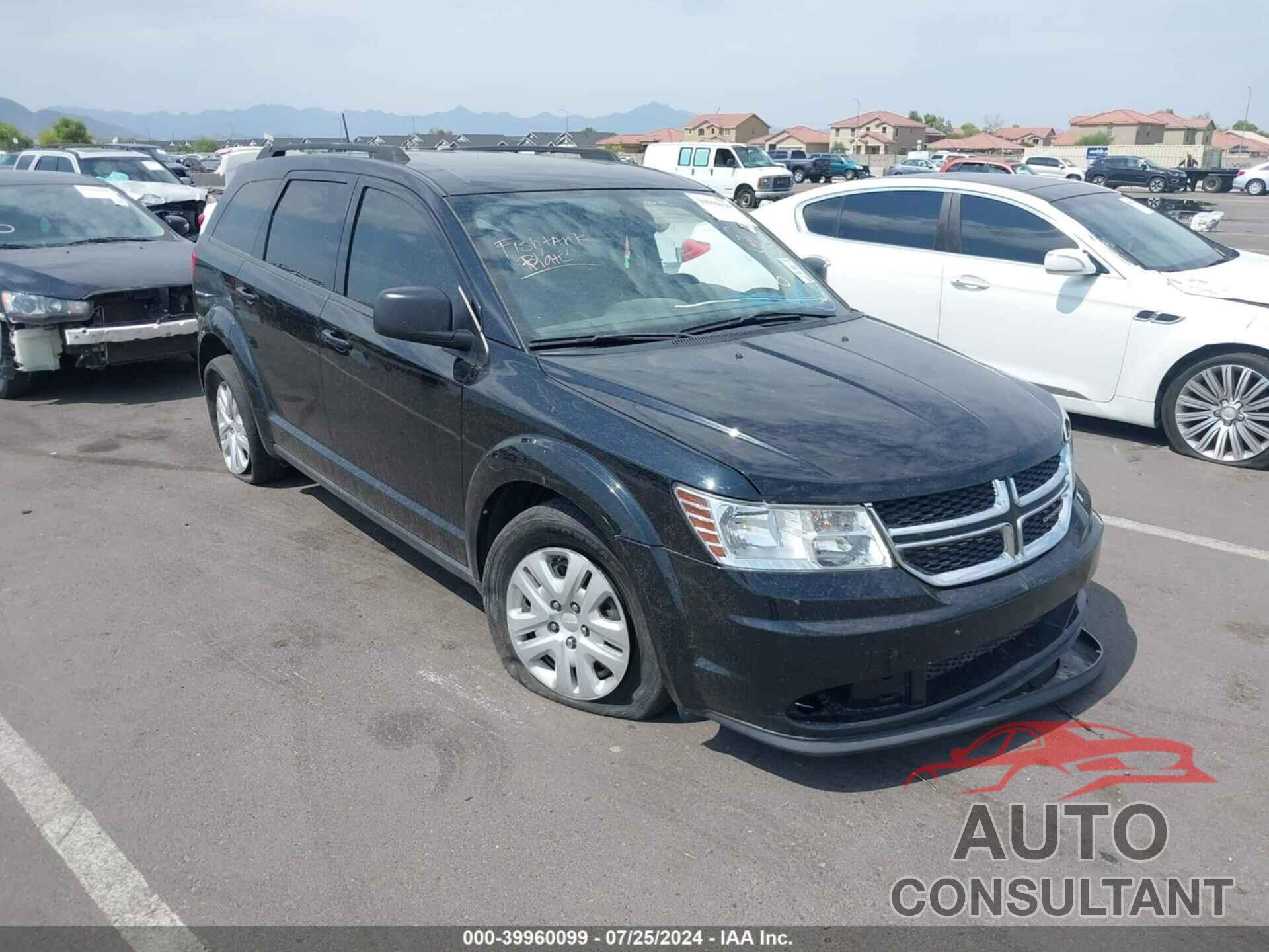 DODGE JOURNEY 2020 - 3C4PDCAB4LT262387