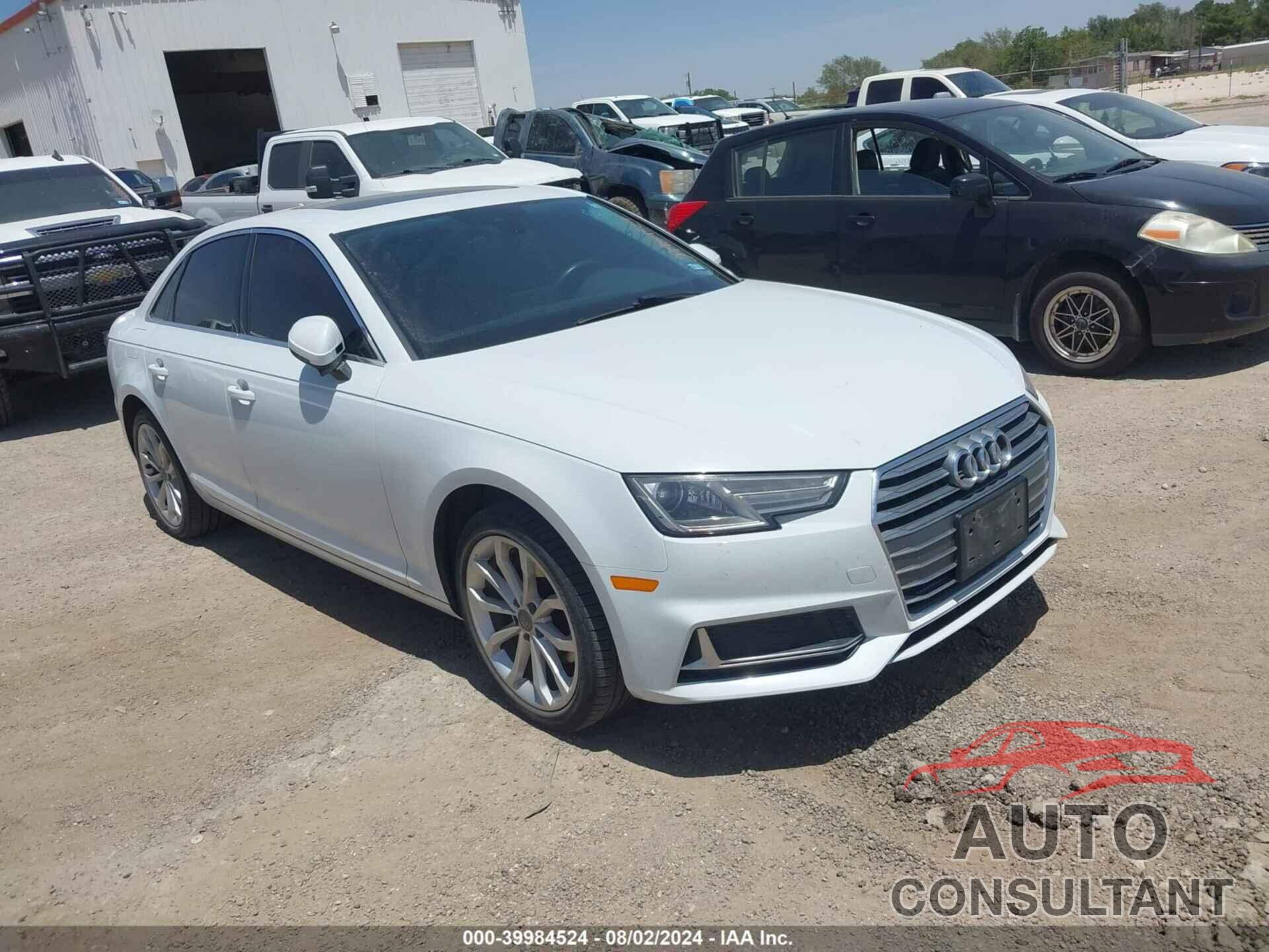 AUDI A4 2019 - WAUGMAF48KA061335