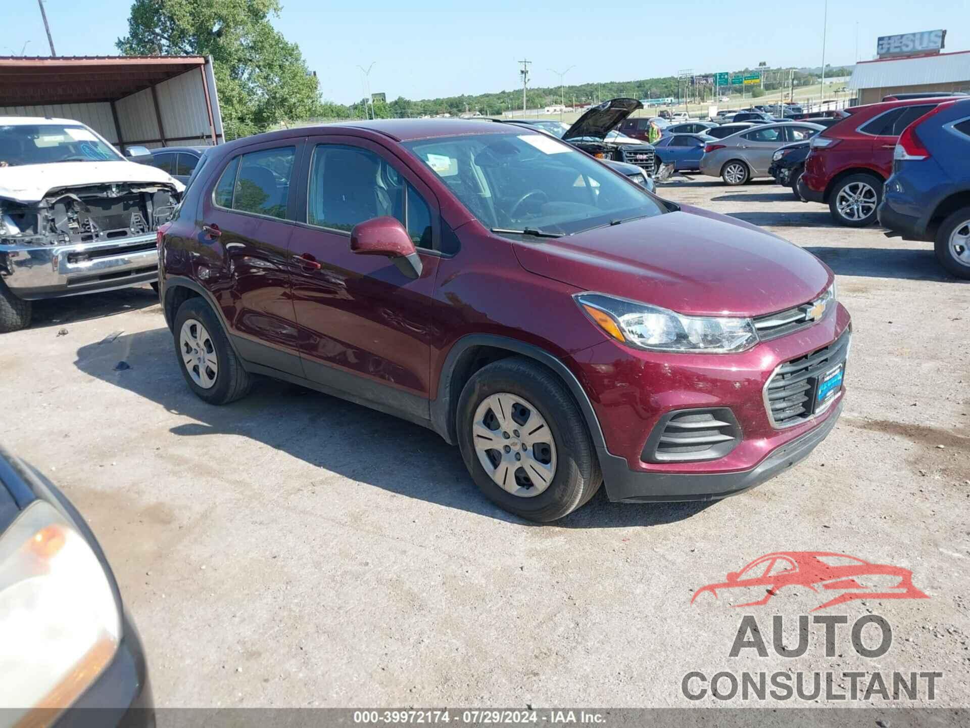 CHEVROLET TRAX 2017 - 3GNCJKSB4HL272772