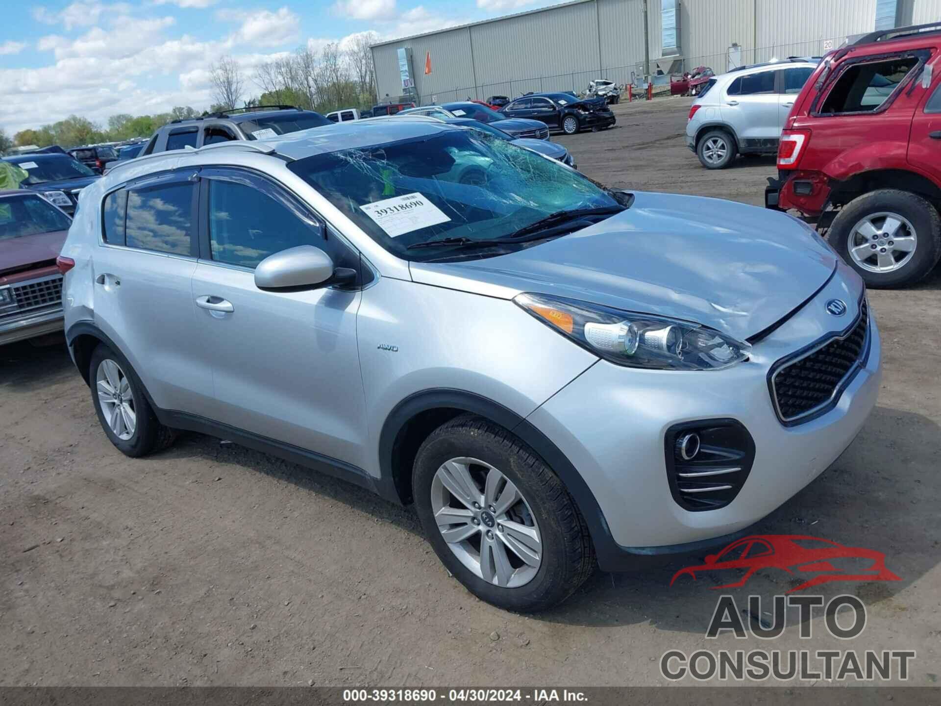 KIA SPORTAGE 2017 - KNDPMCAC8H7271100