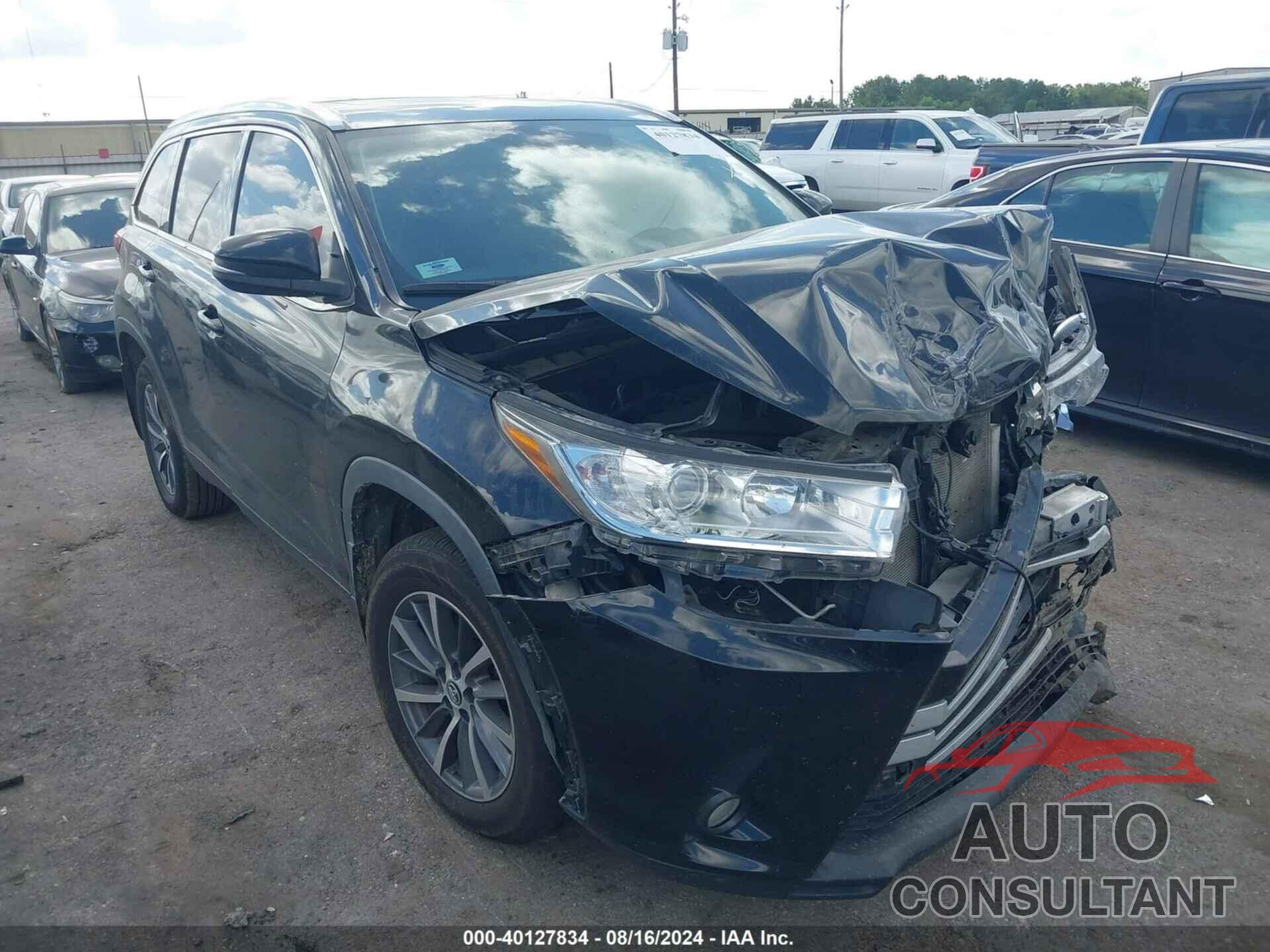 TOYOTA HIGHLANDER 2019 - 5TDJZRFH8KS713305