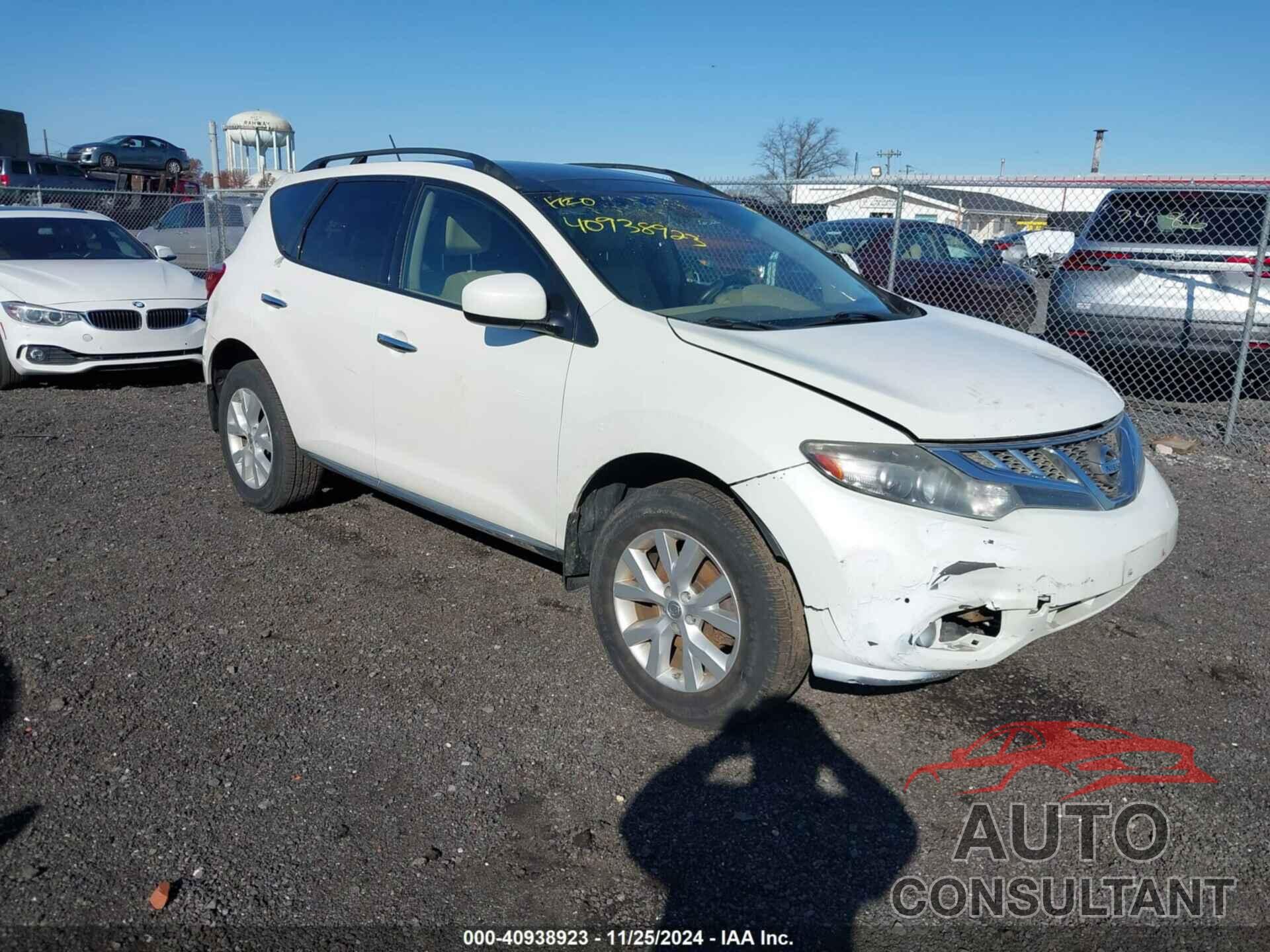 NISSAN MURANO 2011 - JN8AZ1MW6BW154442