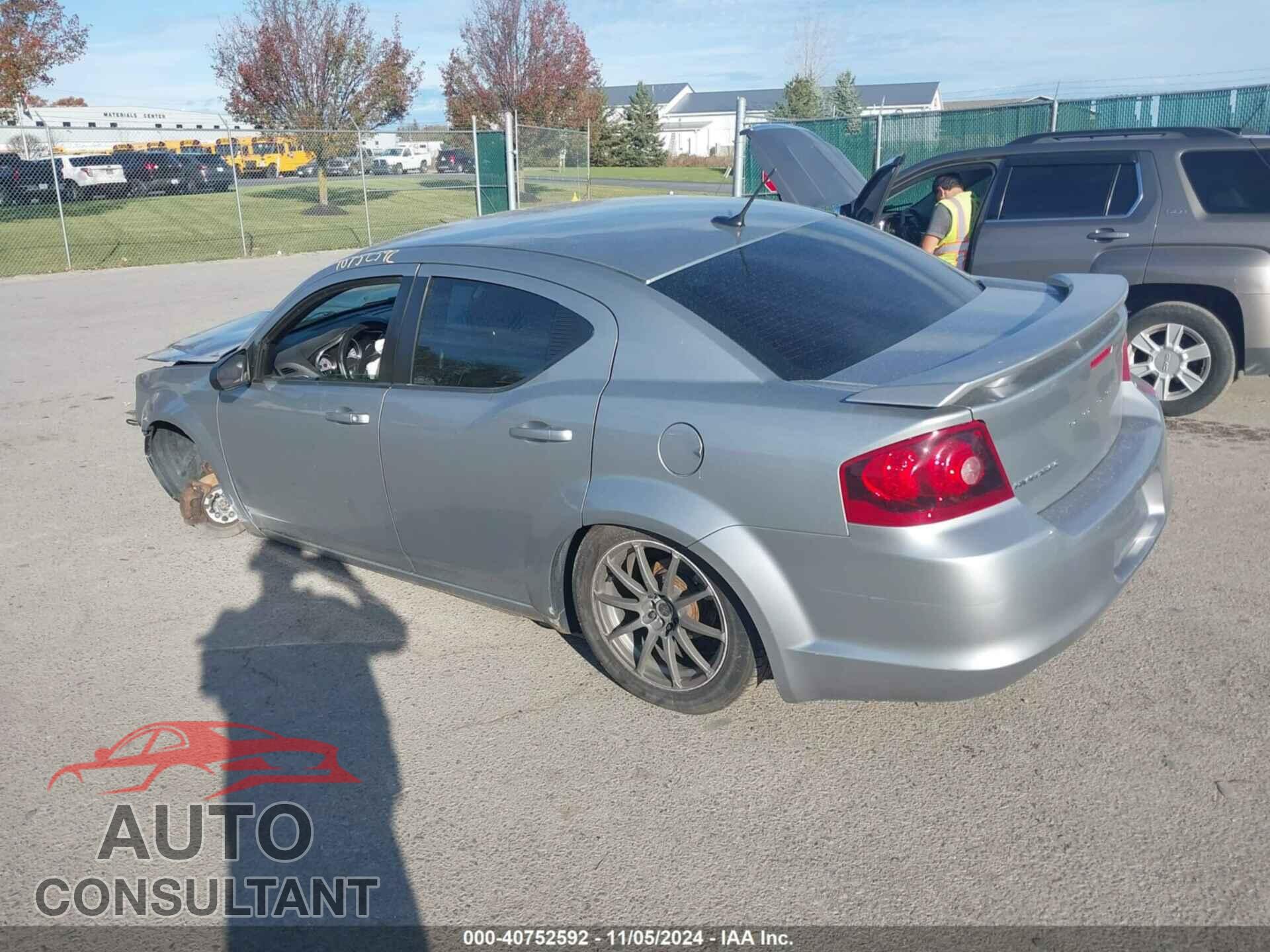 DODGE AVENGER 2013 - 1C3CDZAG5DN771522