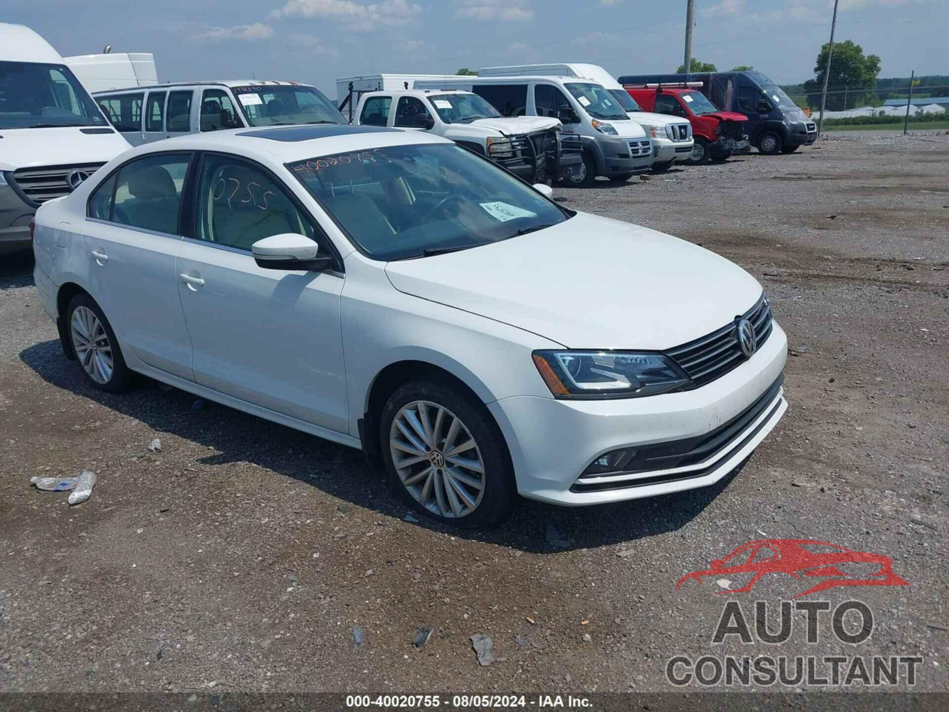 VOLKSWAGEN JETTA 2016 - 3VWL17AJ5GM393797