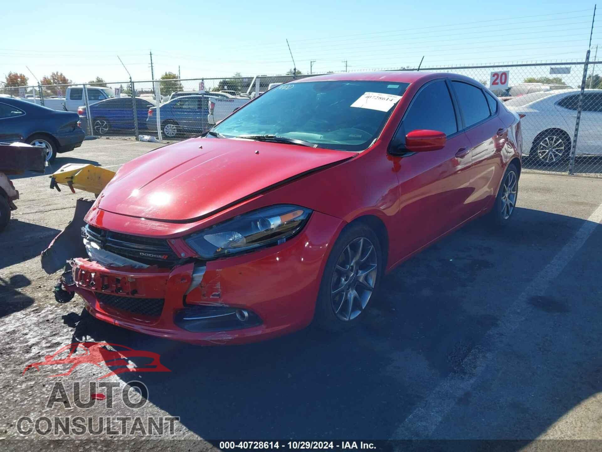 DODGE DART 2014 - 1C3CDFBB3ED926271