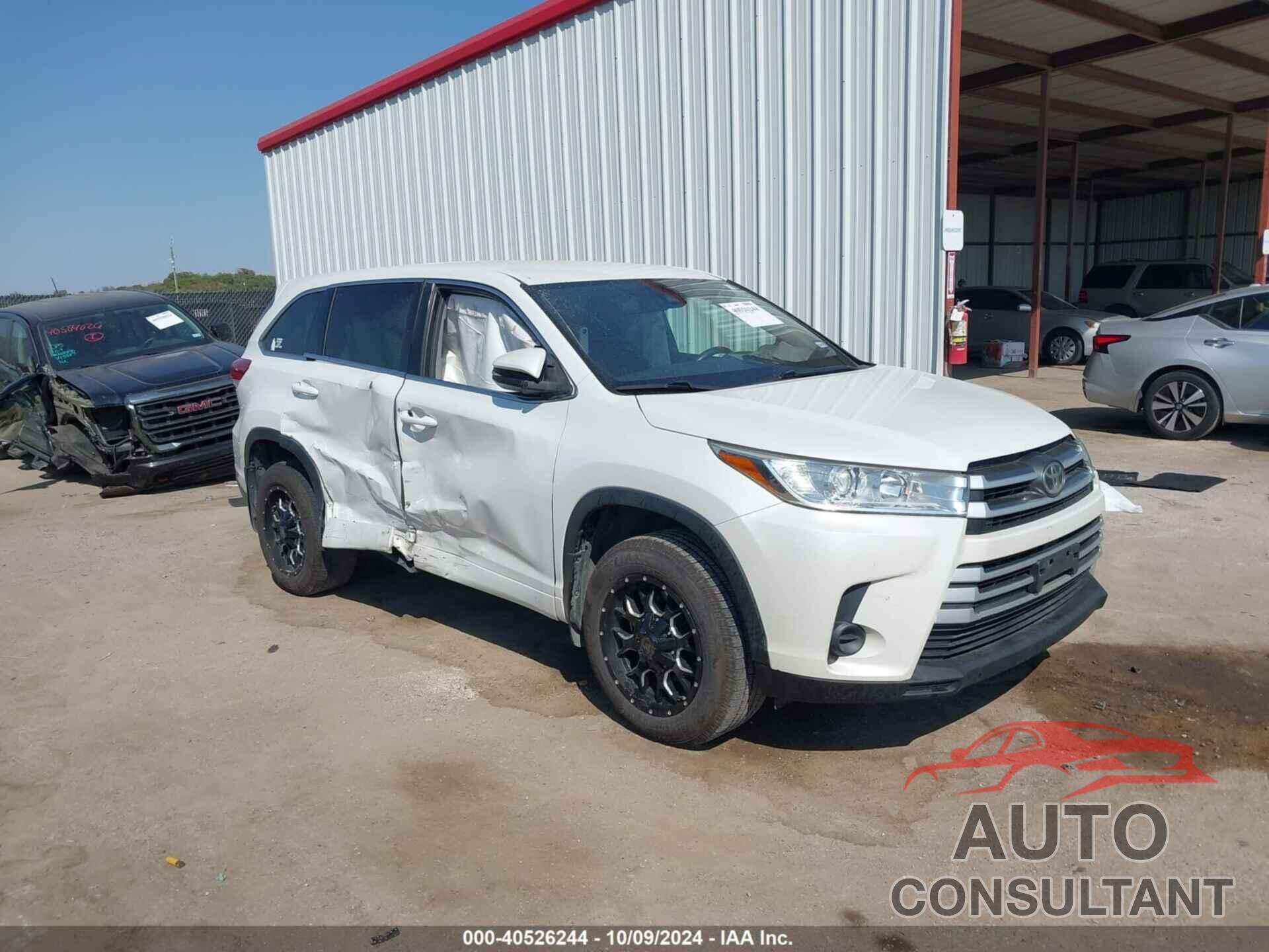 TOYOTA HIGHLANDER 2017 - 5TDZZRFH8HS204486