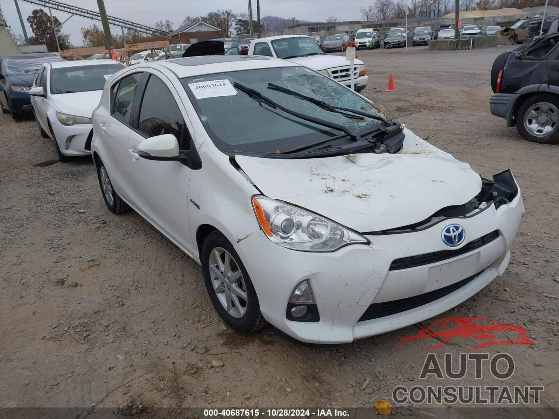 TOYOTA PRIUS C 2012 - JTDKDTB36C1026249
