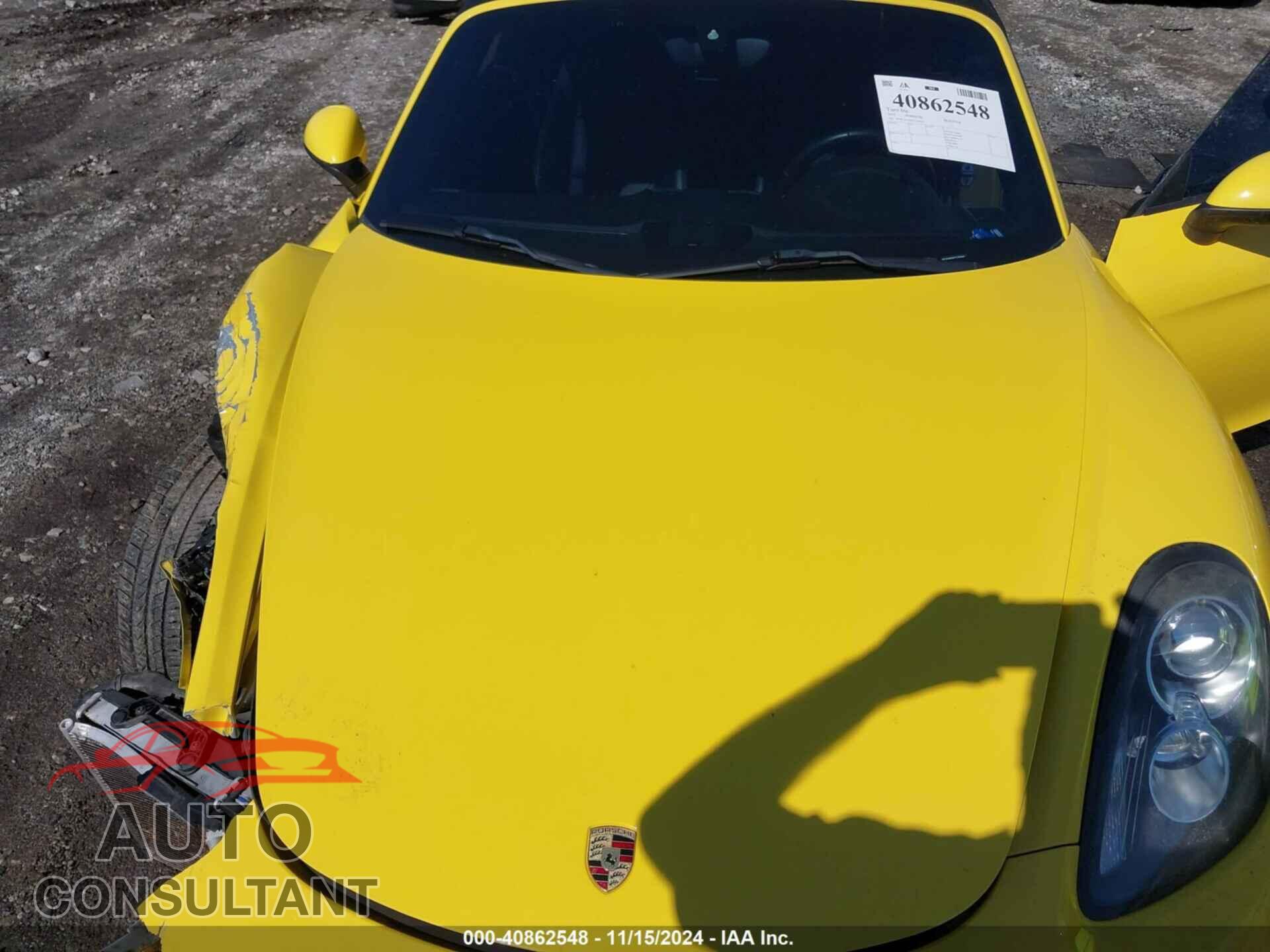 PORSCHE BOXSTER 2015 - WP0CA2A82FS120843