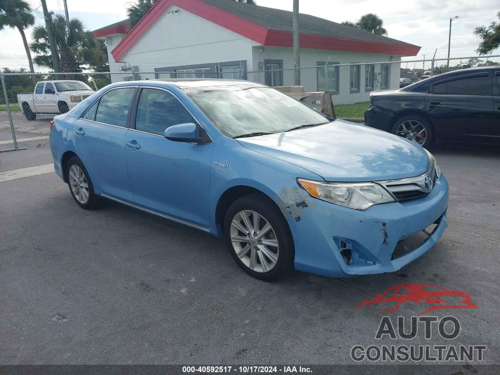 TOYOTA CAMRY HYBRID 2013 - 4T1BD1FK7DU092052