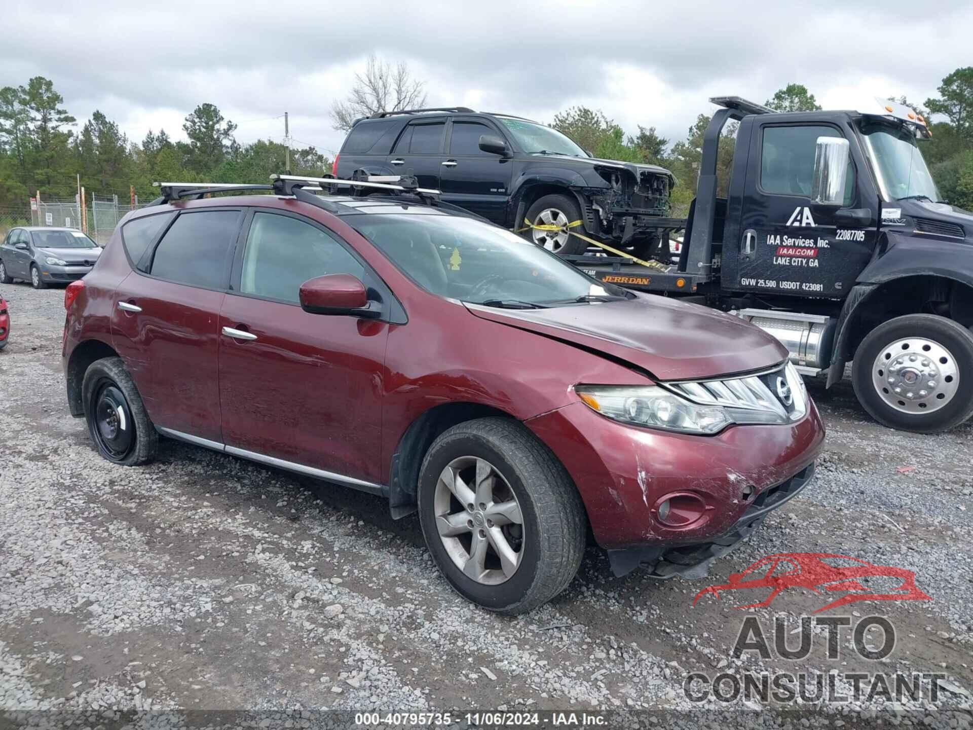 NISSAN MURANO 2010 - JN8AZ1MW5AW107014
