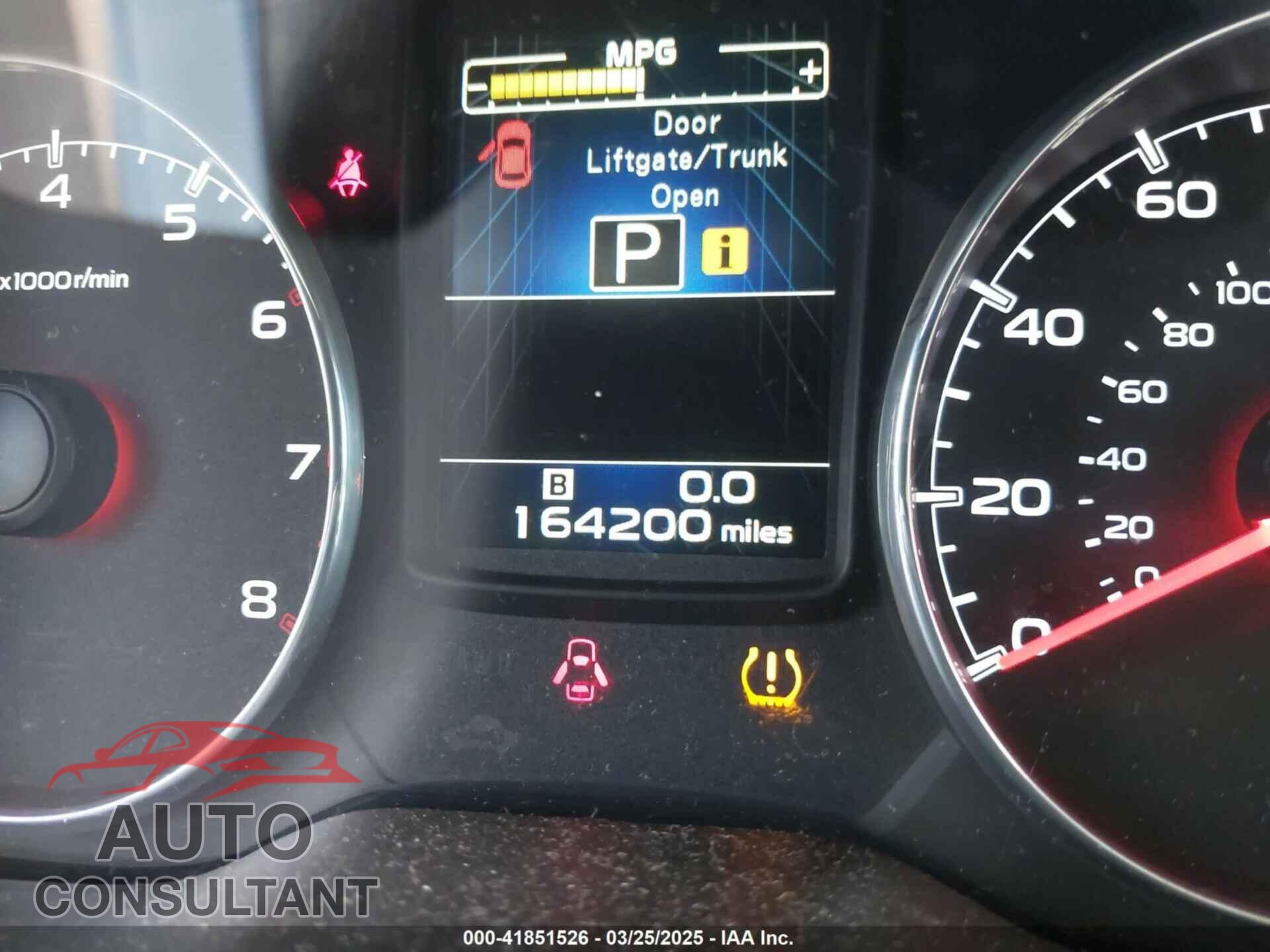 SUBARU OUTBACK 2013 - 4S4BRBLC7D3205525