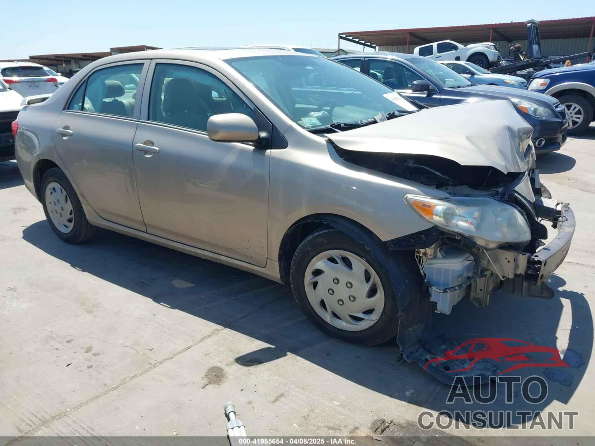 TOYOTA COROLLA 2009 - 2T1BU40E09C185833