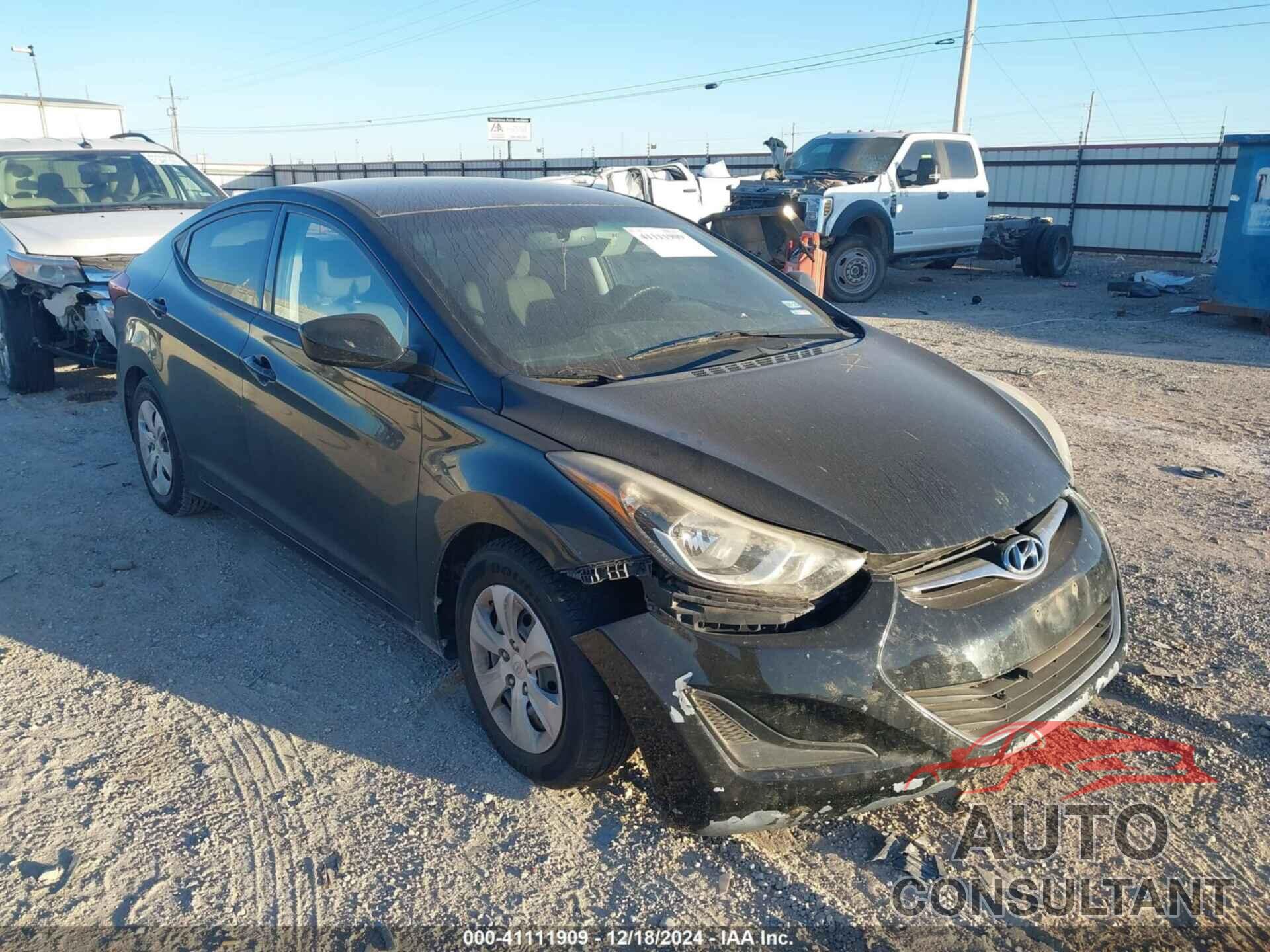 HYUNDAI ELANTRA 2016 - 5NPDH4AE3GH682316