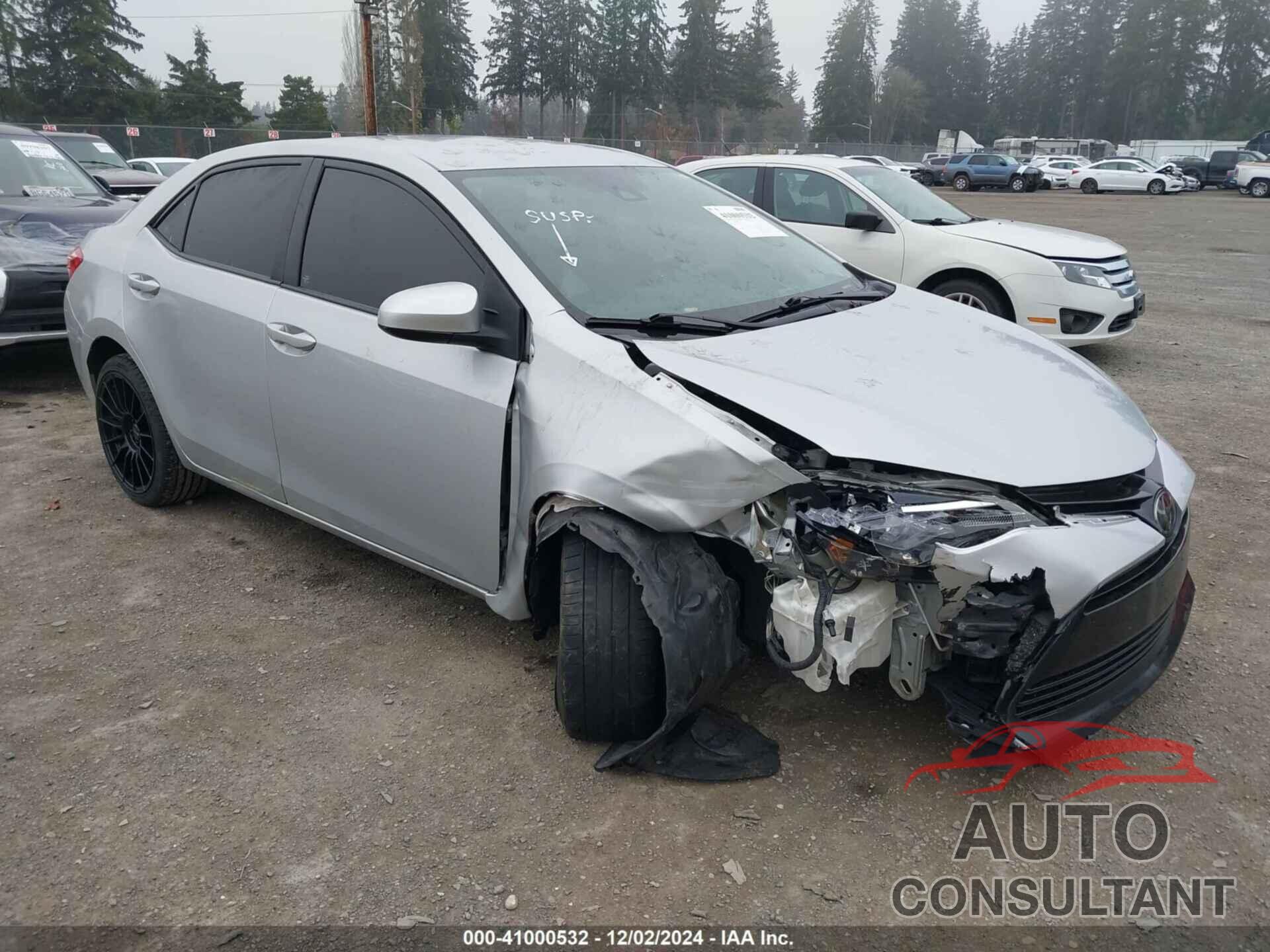 TOYOTA COROLLA 2017 - 2T1BURHE9HC893501