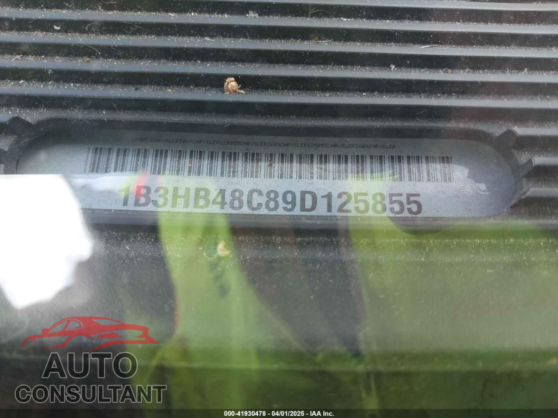 DODGE CALIBER 2009 - 1B3HB48C89D125855