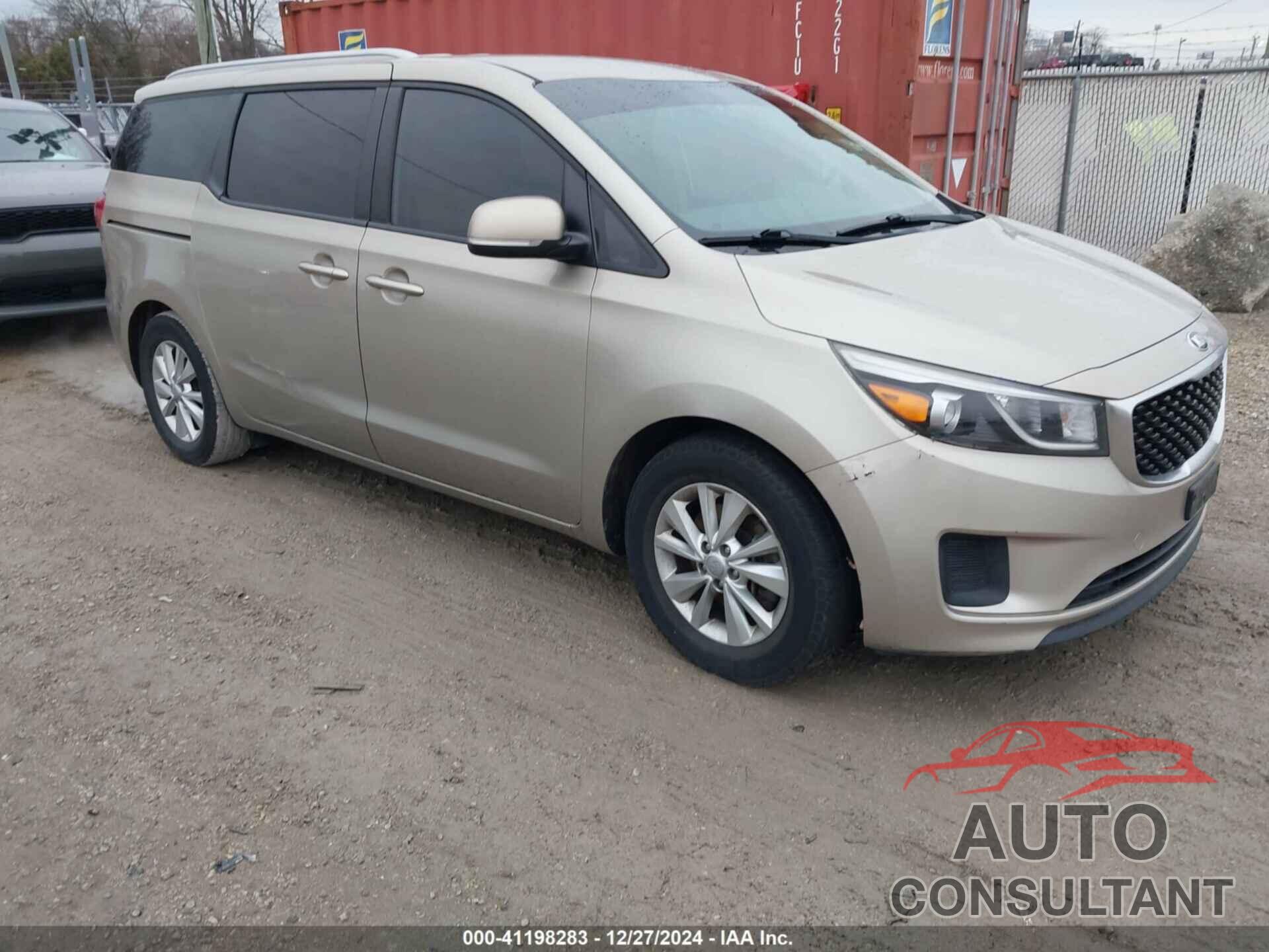 KIA SEDONA 2016 - KNDMB5C12G6087128
