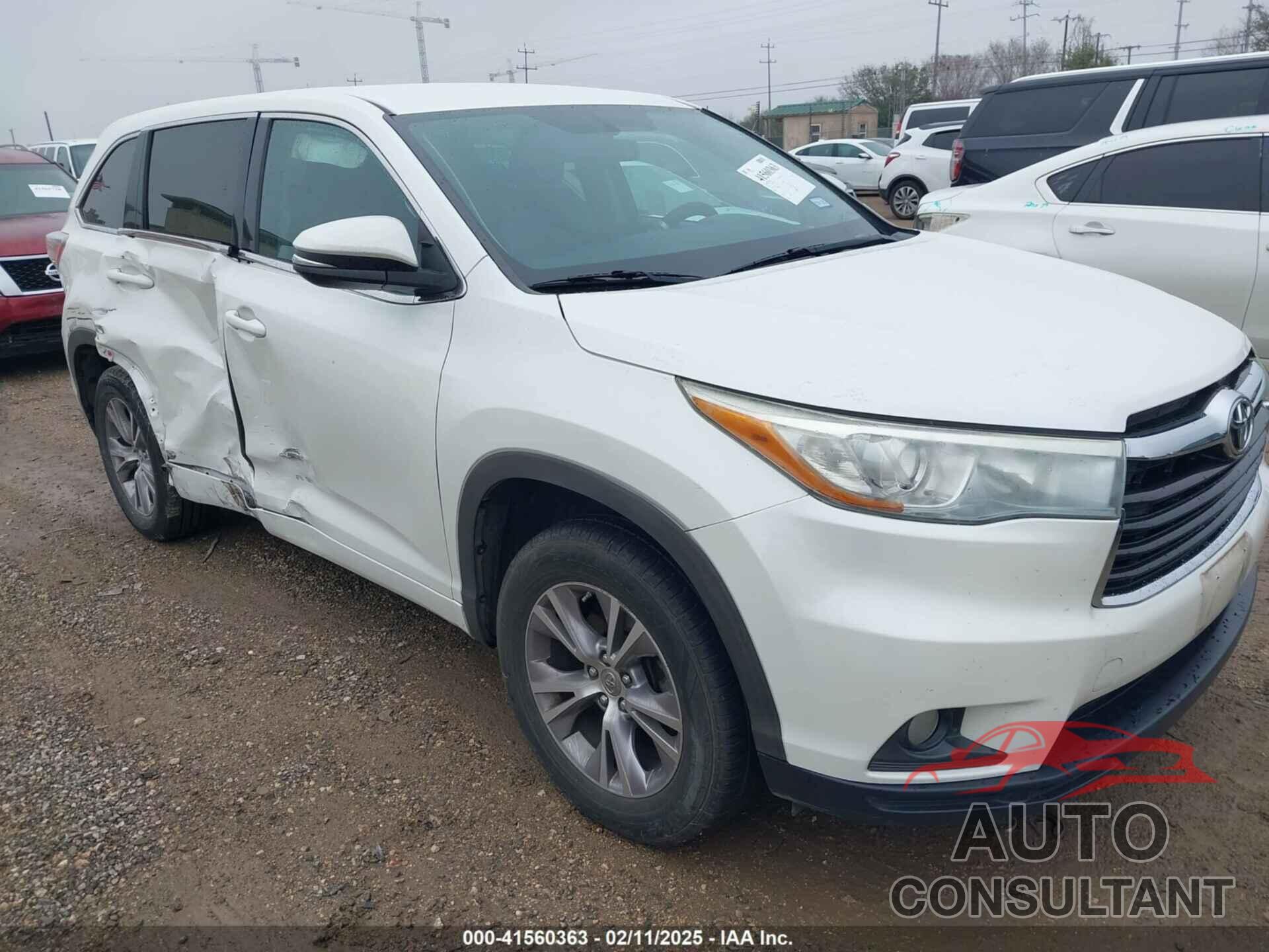 TOYOTA HIGHLANDER 2015 - 5TDZKRFH7FS112996
