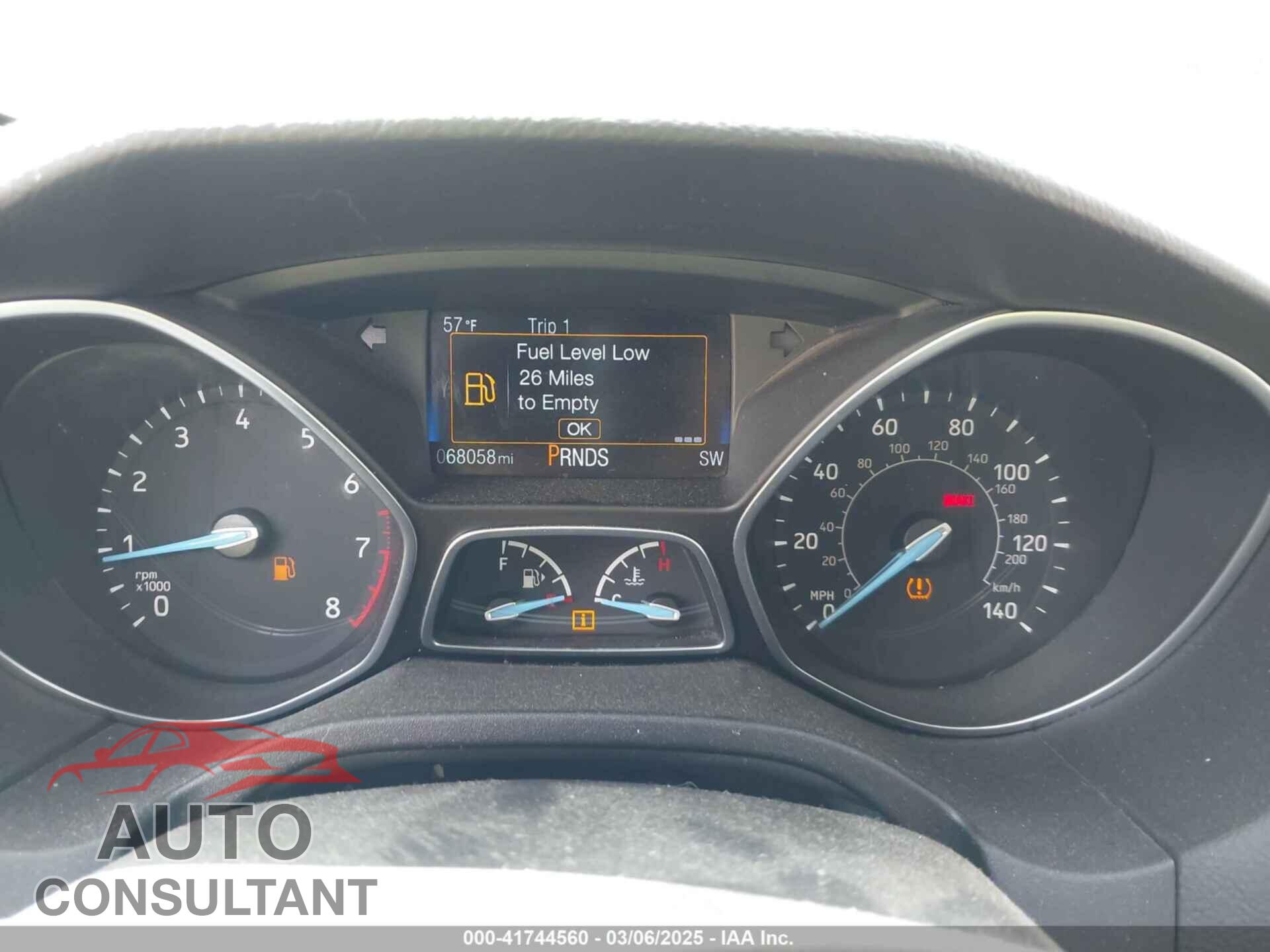 FORD FOCUS 2016 - 1FADP3F29GL209601