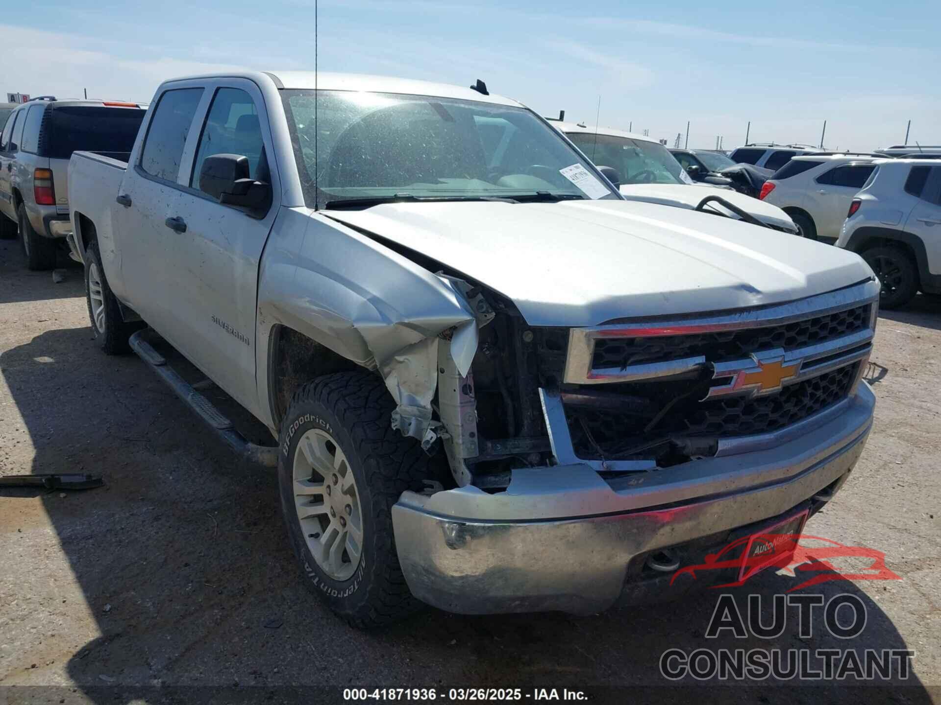 CHEVROLET SILVERADO 1500 2014 - 3GCUKRECXEG106087