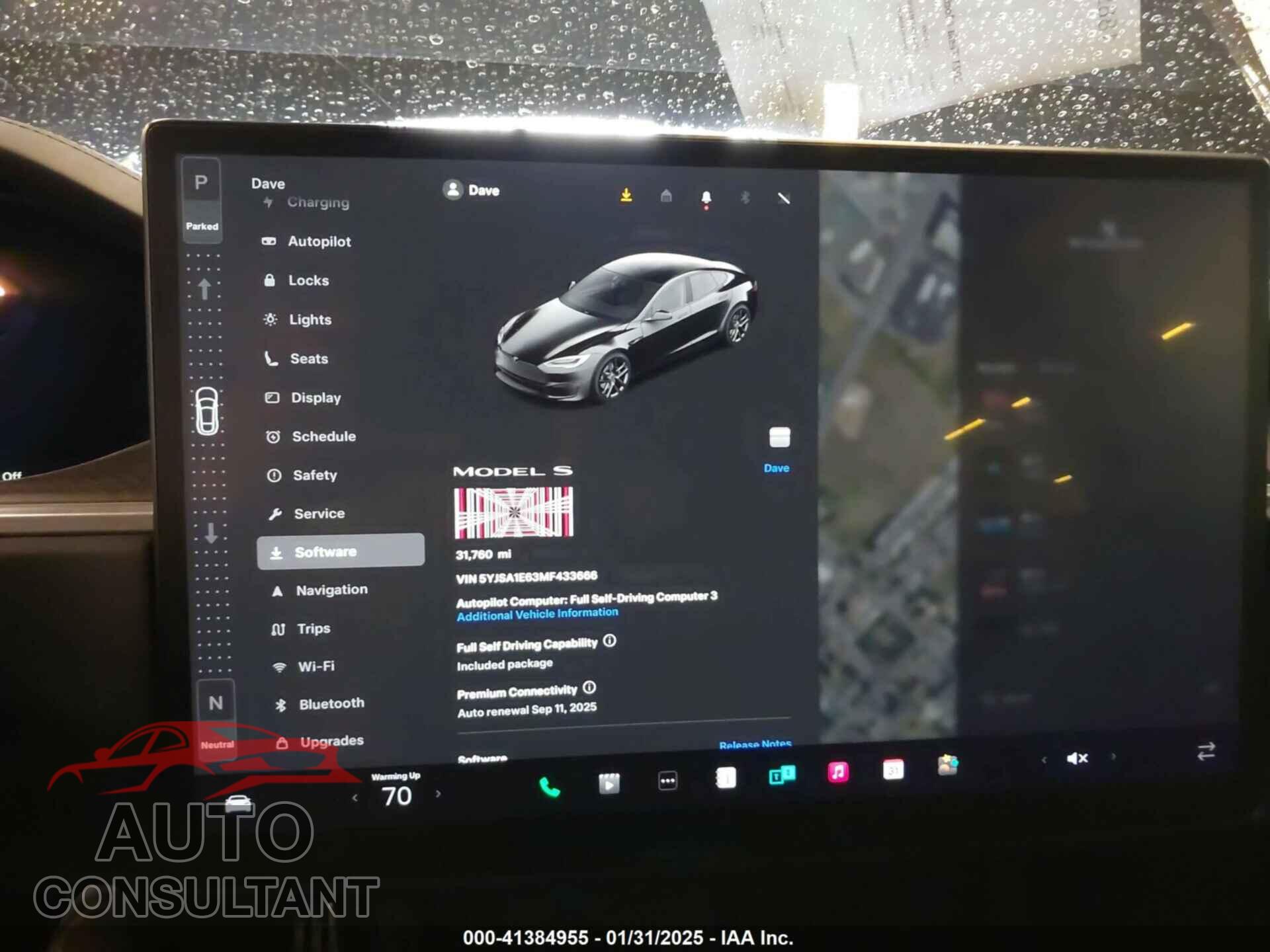 TESLA MODEL S 2021 - 5YJSA1E63MF433666