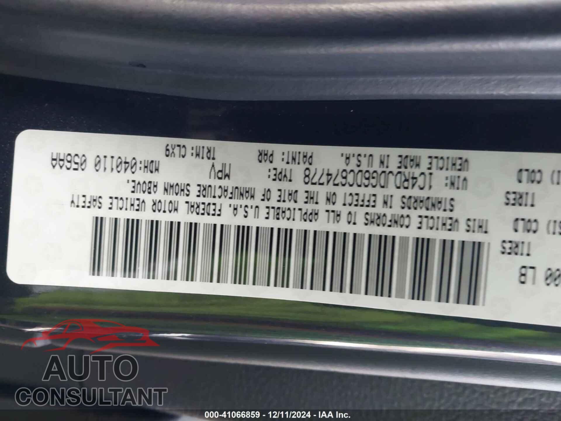DODGE DURANGO 2013 - 1C4RDJDG6DC674778