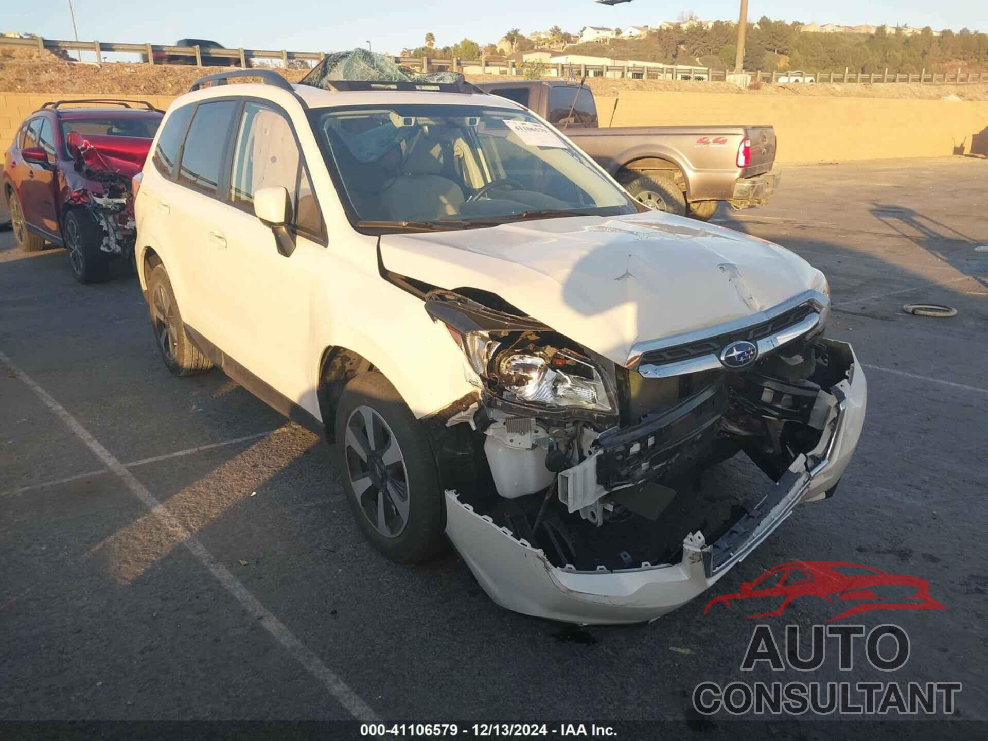 SUBARU FORESTER 2018 - JF2SJAGC2JH492269