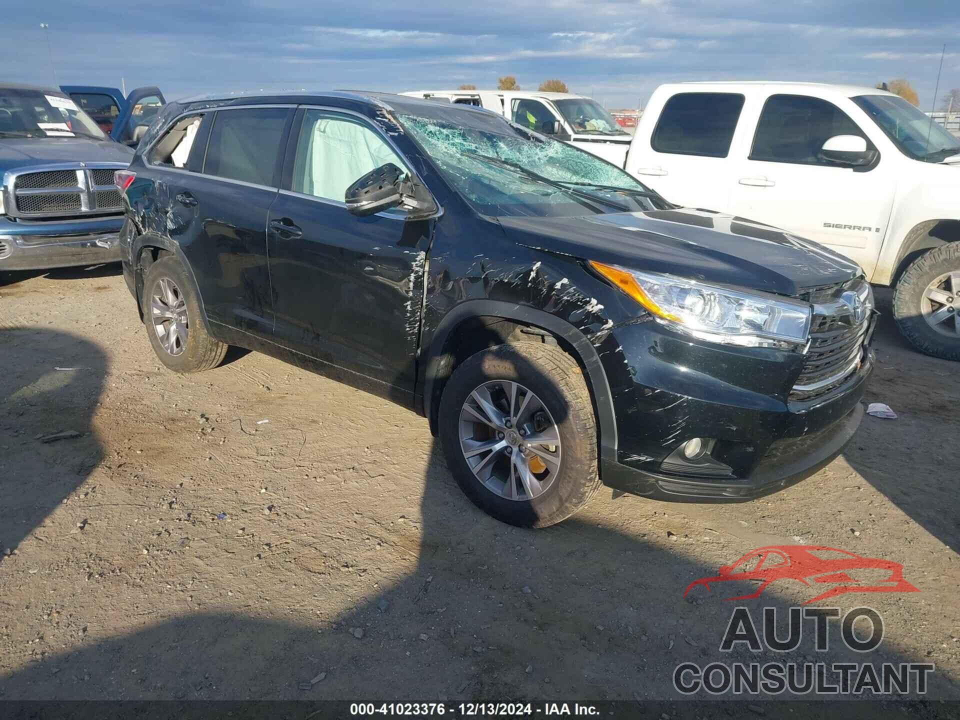 TOYOTA HIGHLANDER 2015 - 5TDKKRFH9FS059106