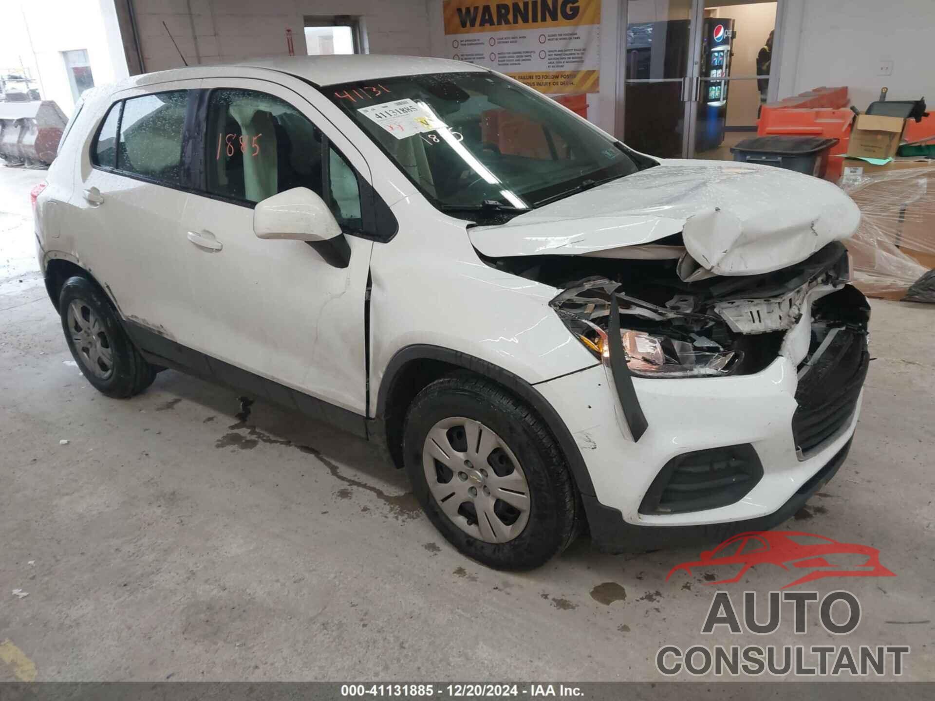 CHEVROLET TRAX 2017 - 3GNCJKSB1HL233508