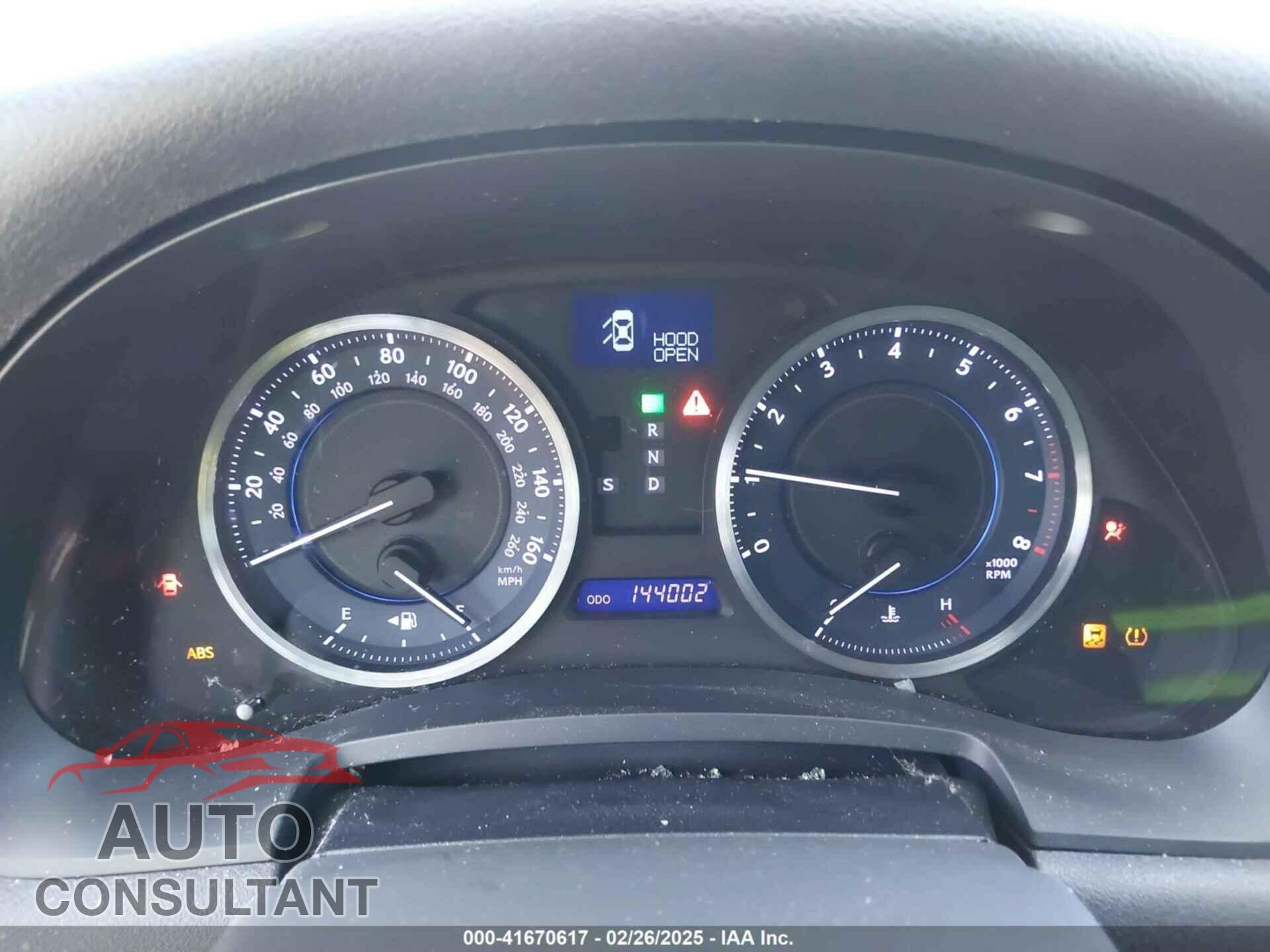 LEXUS IS 350 2012 - JTHCE5C2XC5002952