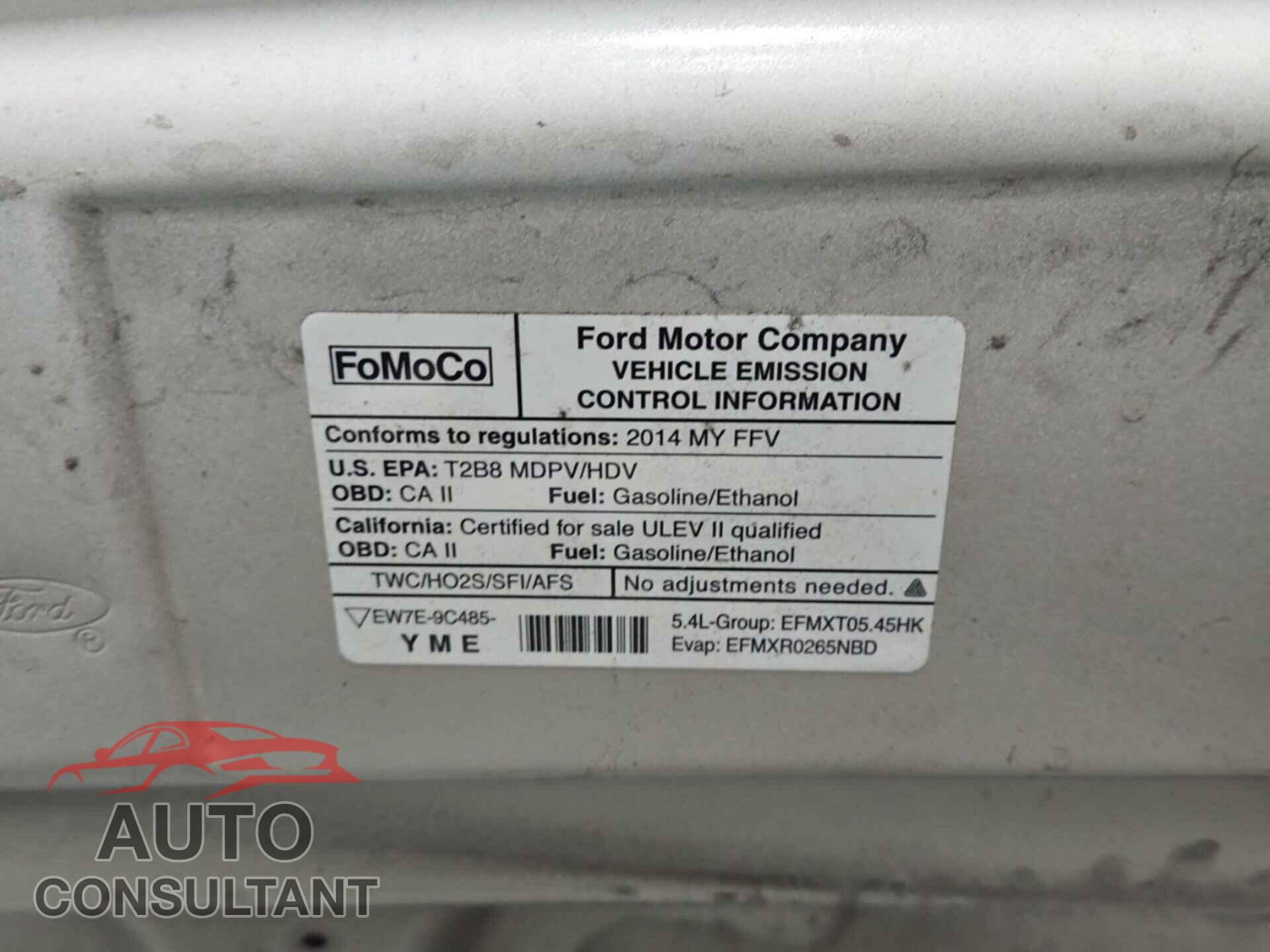 FORD ECONOLINE 2014 - 1FTNE2EL0EDB13761