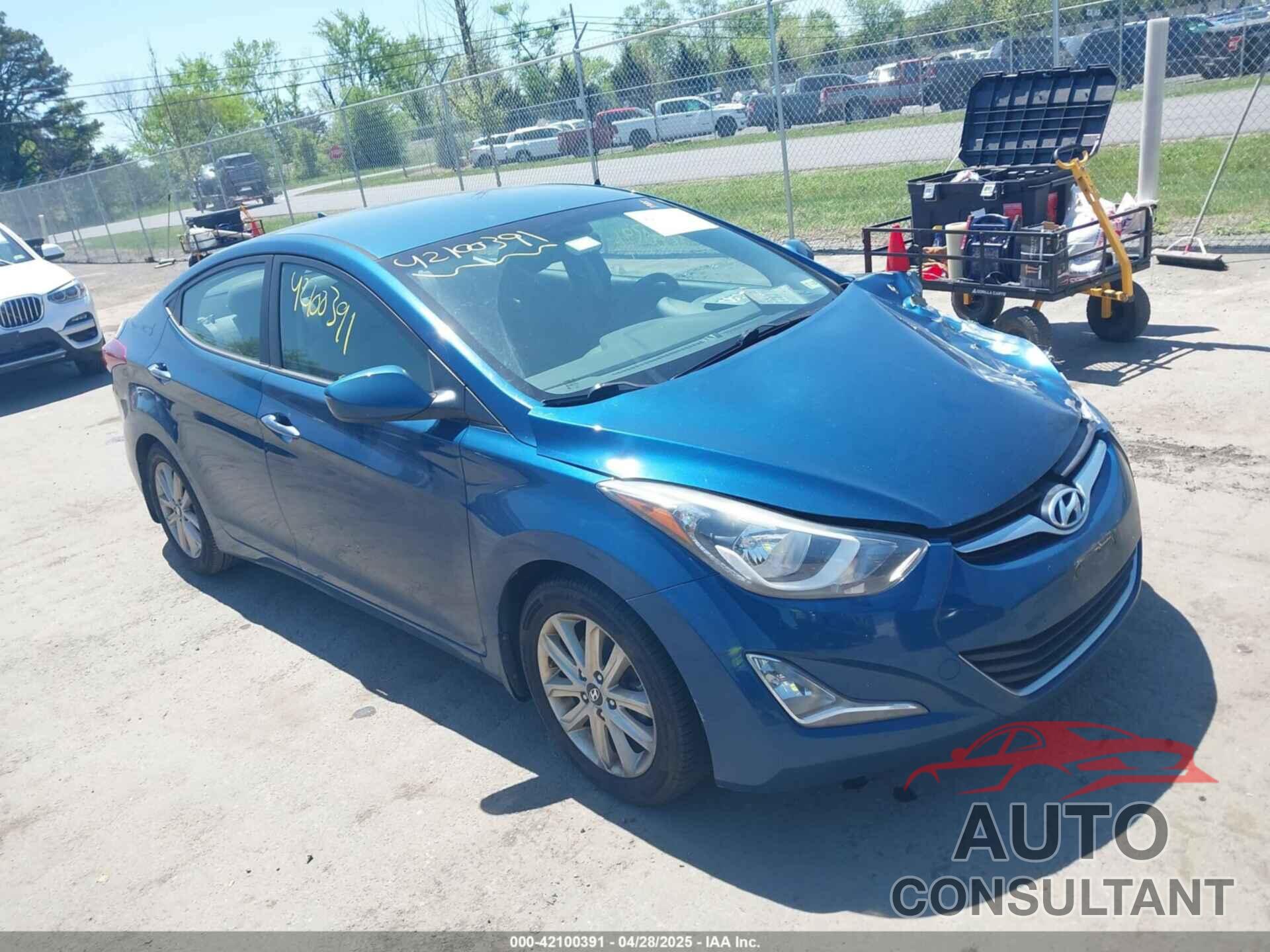 HYUNDAI ELANTRA 2016 - KMHDH4AE7GU600914