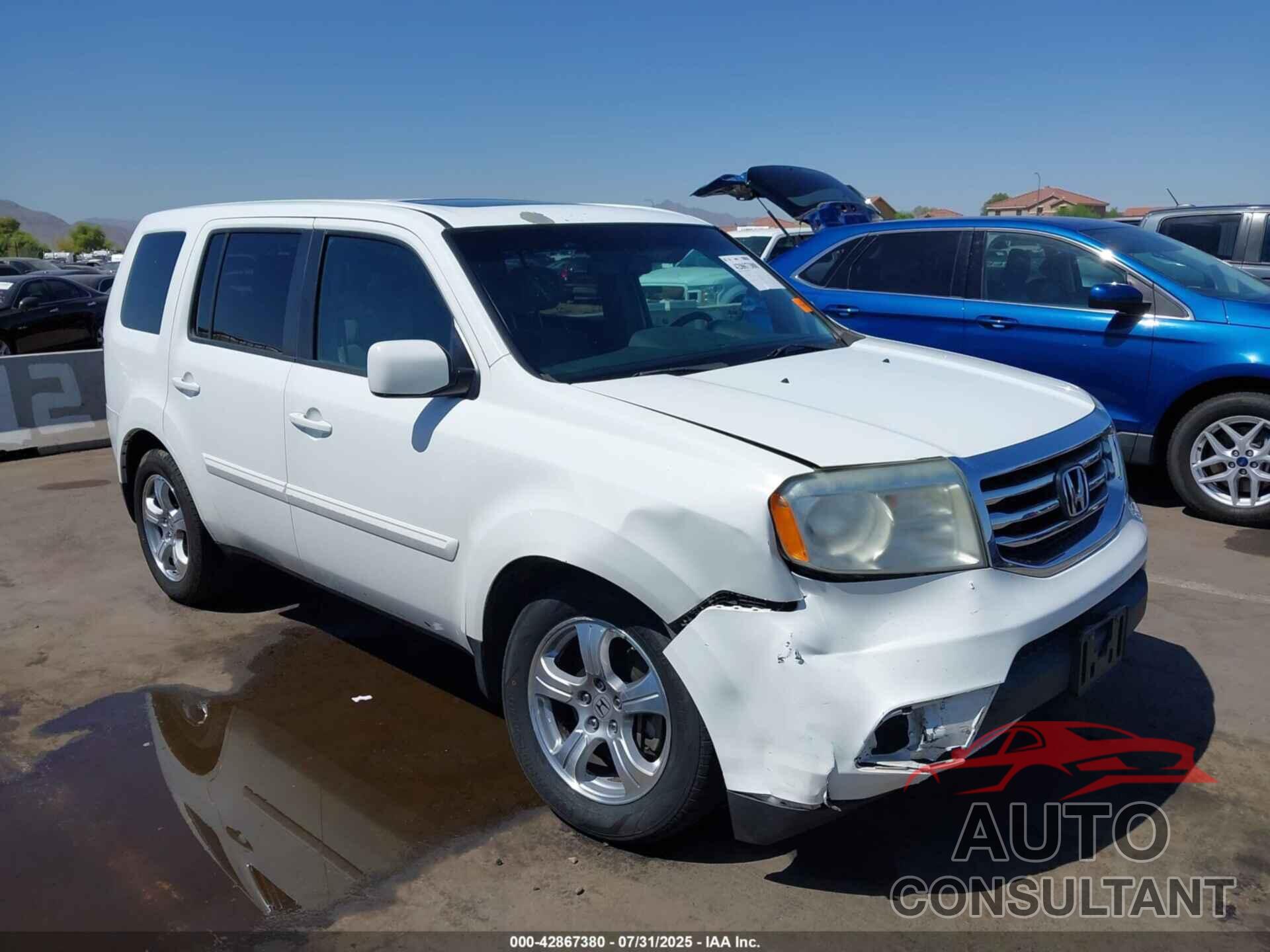 HONDA PILOT 2013 - 5FNYF4H62DB053825