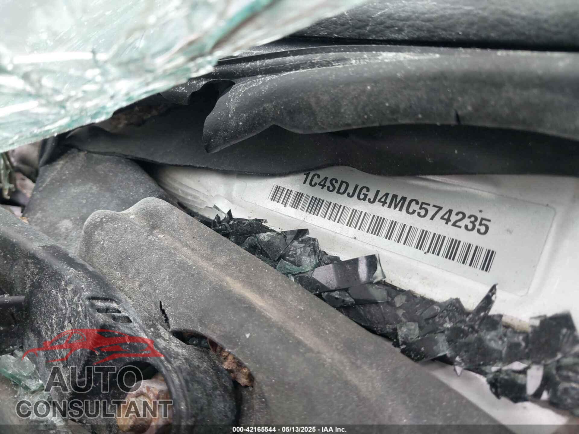 DODGE DURANGO 2021 - 1C4SDJGJ4MC574235