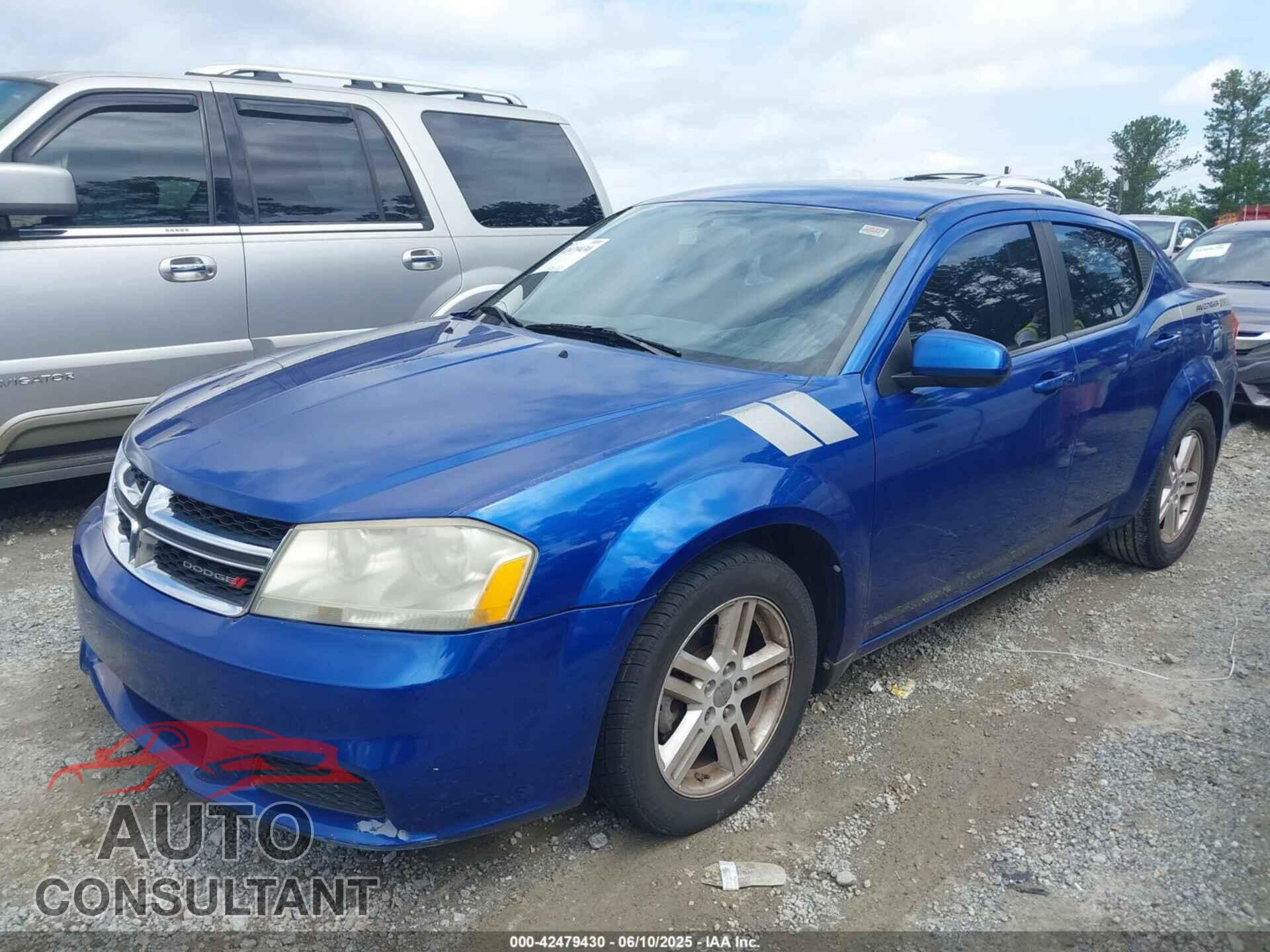 DODGE AVENGER 2012 - 1C3CDZCB4CN313549