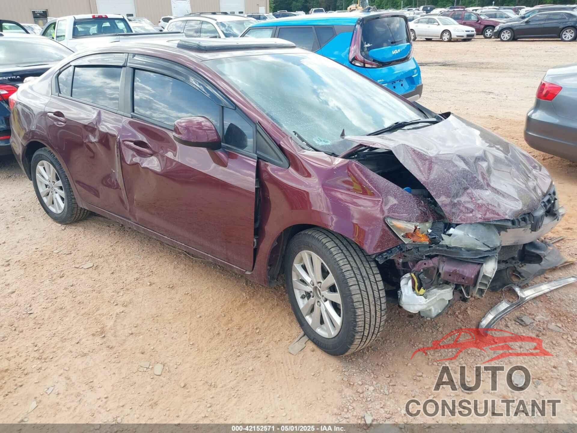 HONDA CIVIC 2012 - 19XFB2F83CE322429