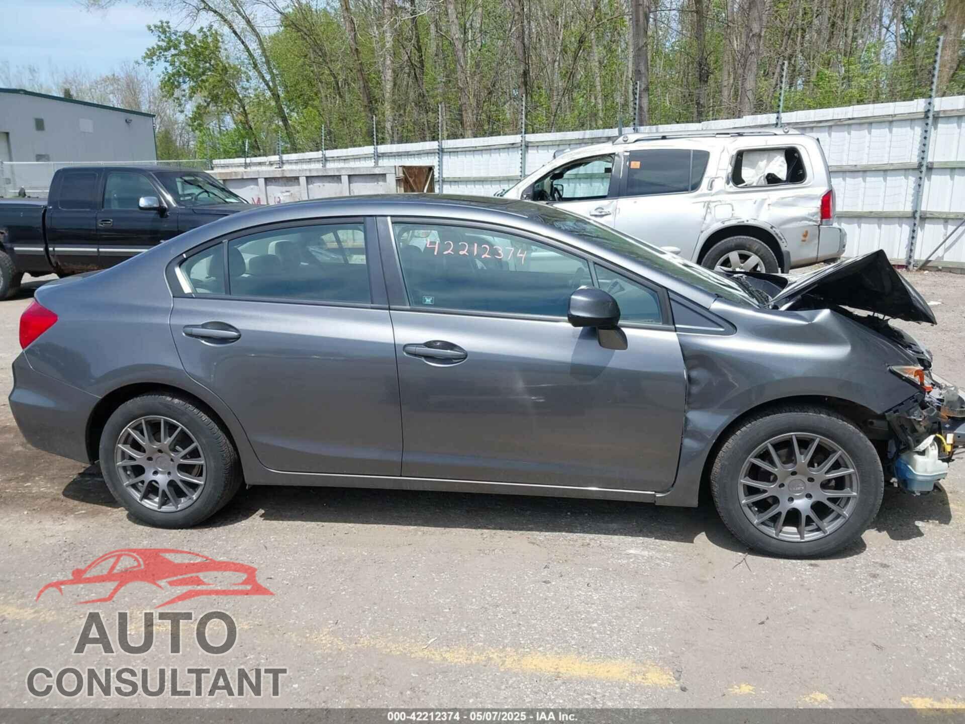HONDA CIVIC 2012 - 19XFB2F85CE100166