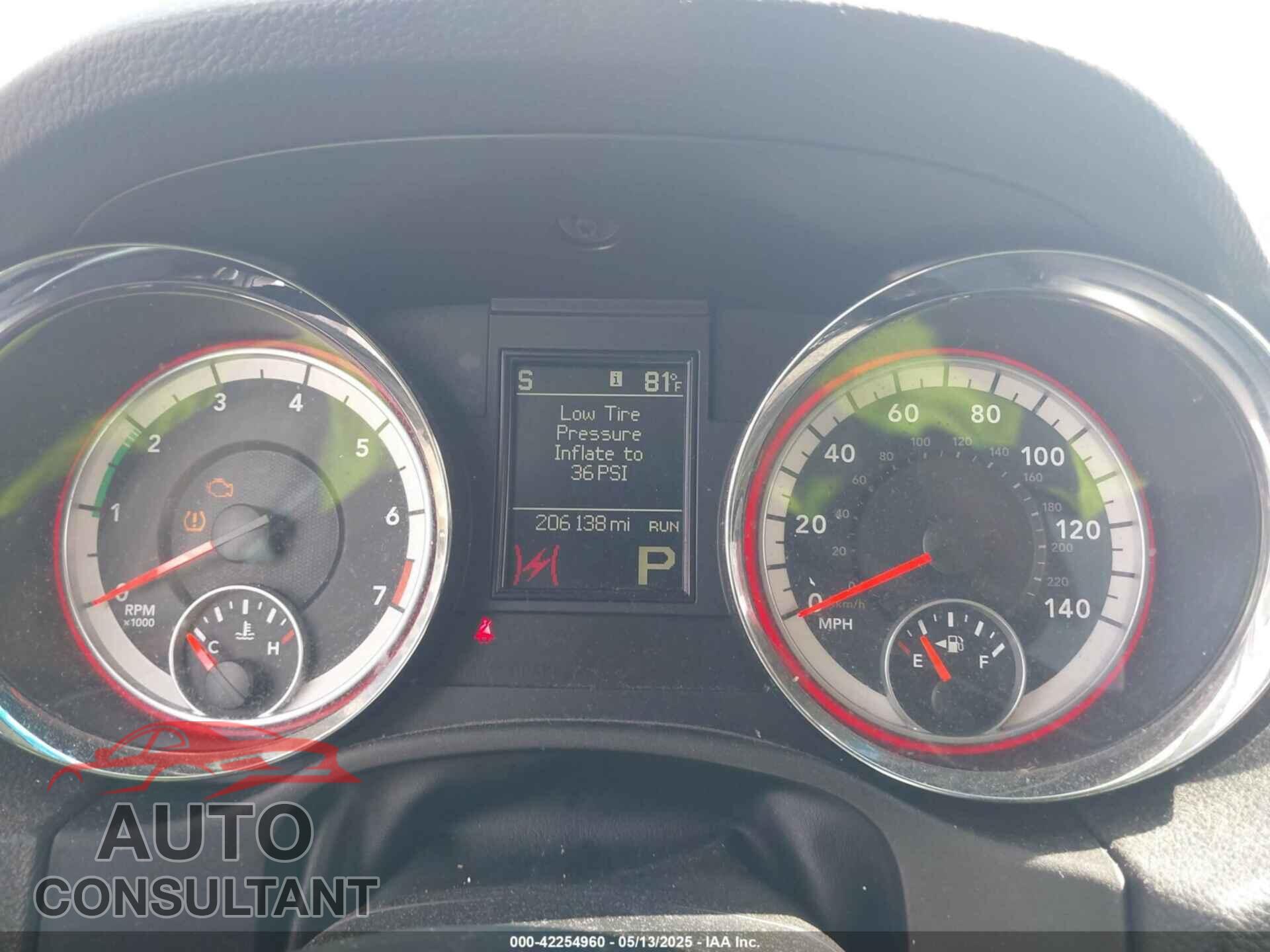 DODGE DURANGO 2013 - 1C4RDHAG9DC686162