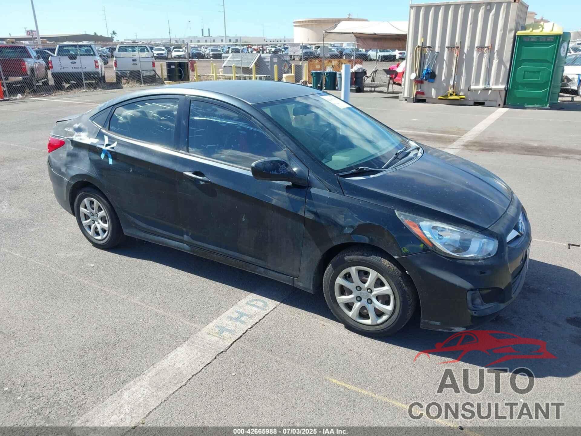HYUNDAI ACCENT 2013 - KMHCT4AE7DU293783